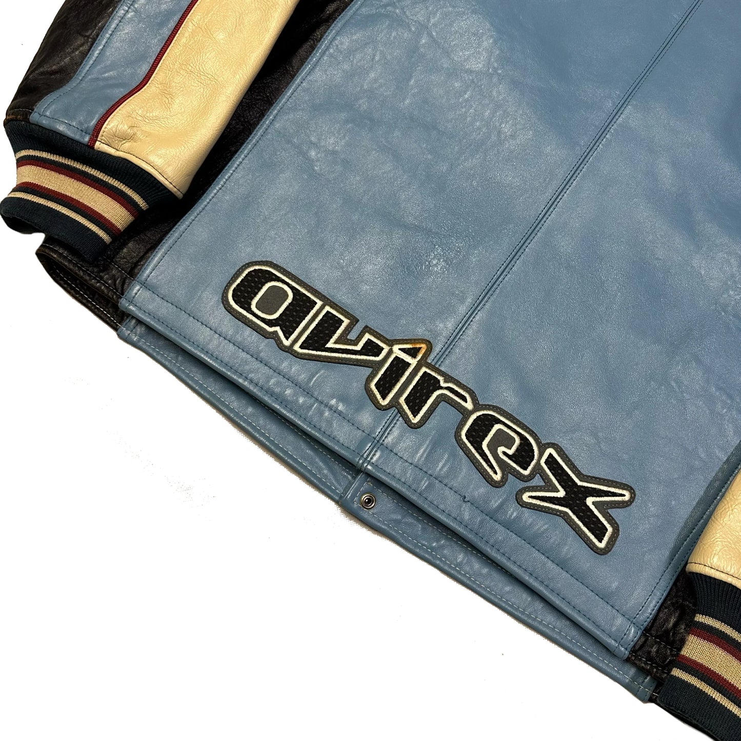 Avirex Leather Jacket In Blue ( XL ) - 1036 Emporium