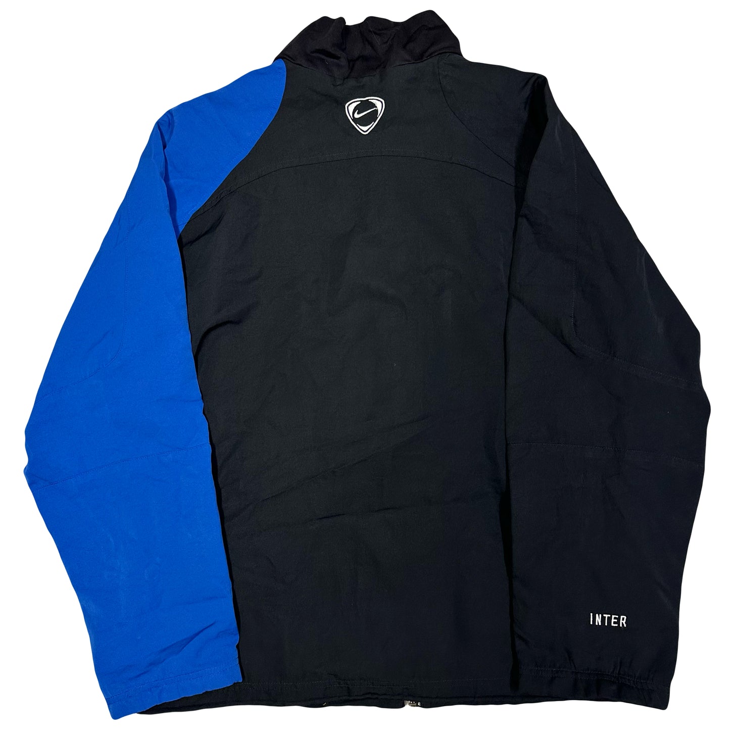 Nike Inter Milan 2004/05 Tracksuit Top In Black & Blue ( M )