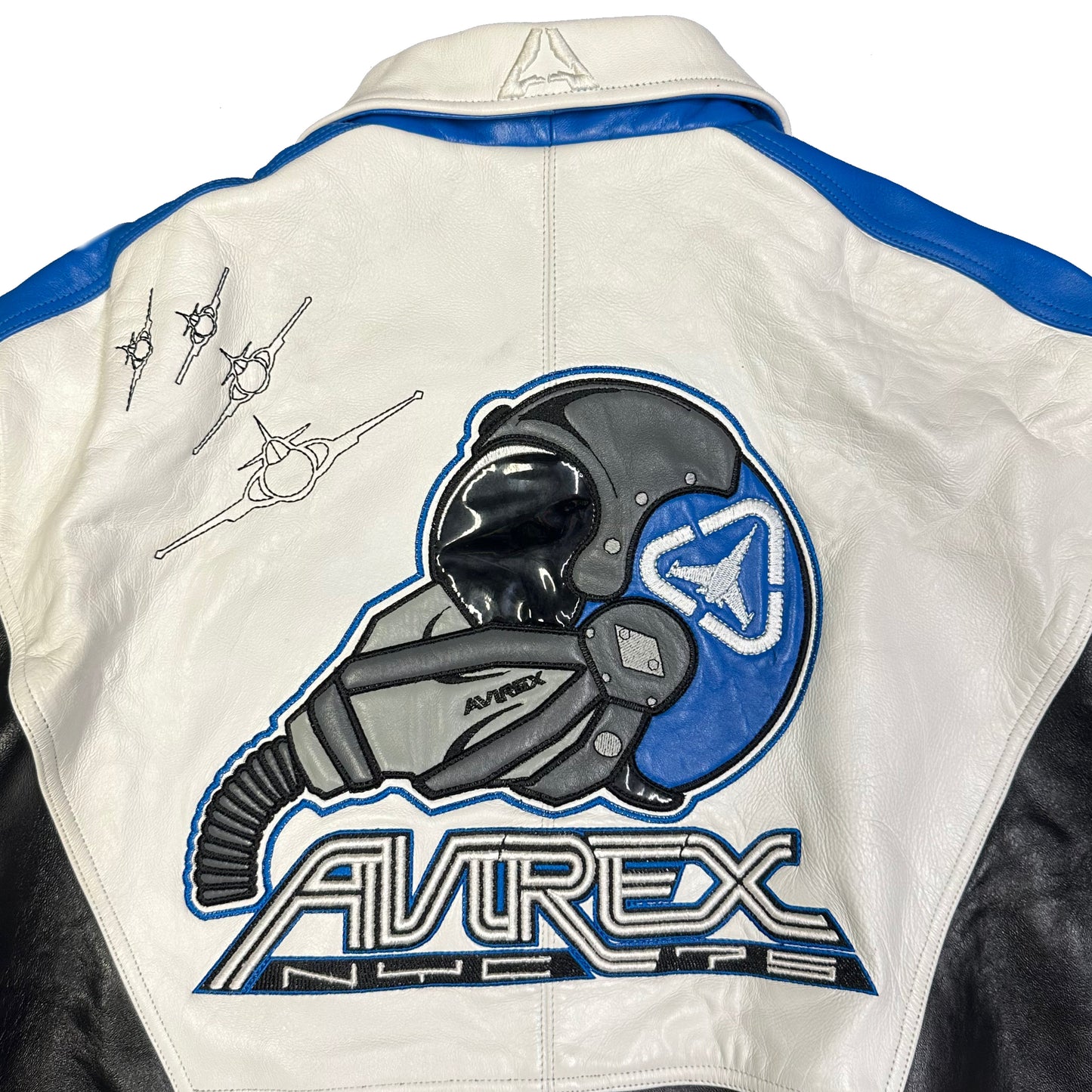 ARCHIVE Avirex Fighter Jet Leather Jacket ( XXL ) - 1036 Emporium