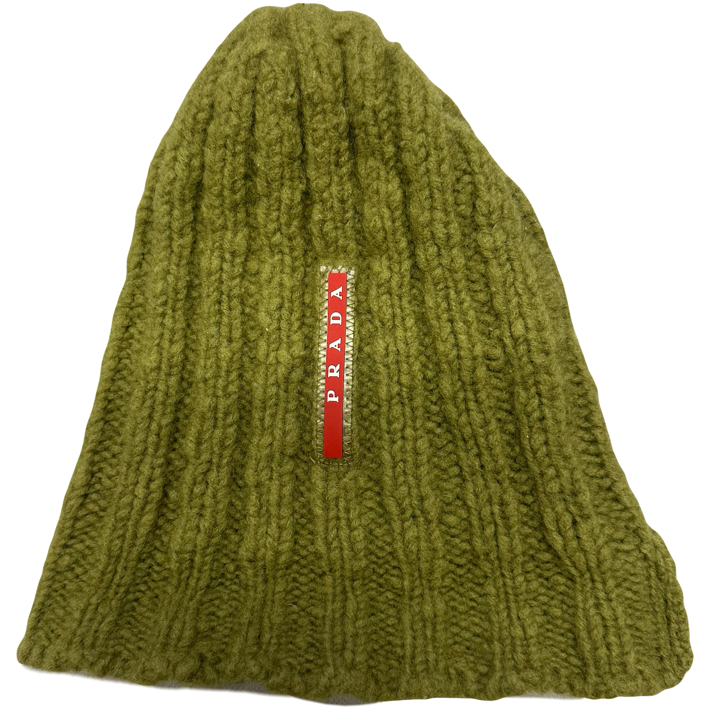 Prada Beanie In Olive Green ( OS )