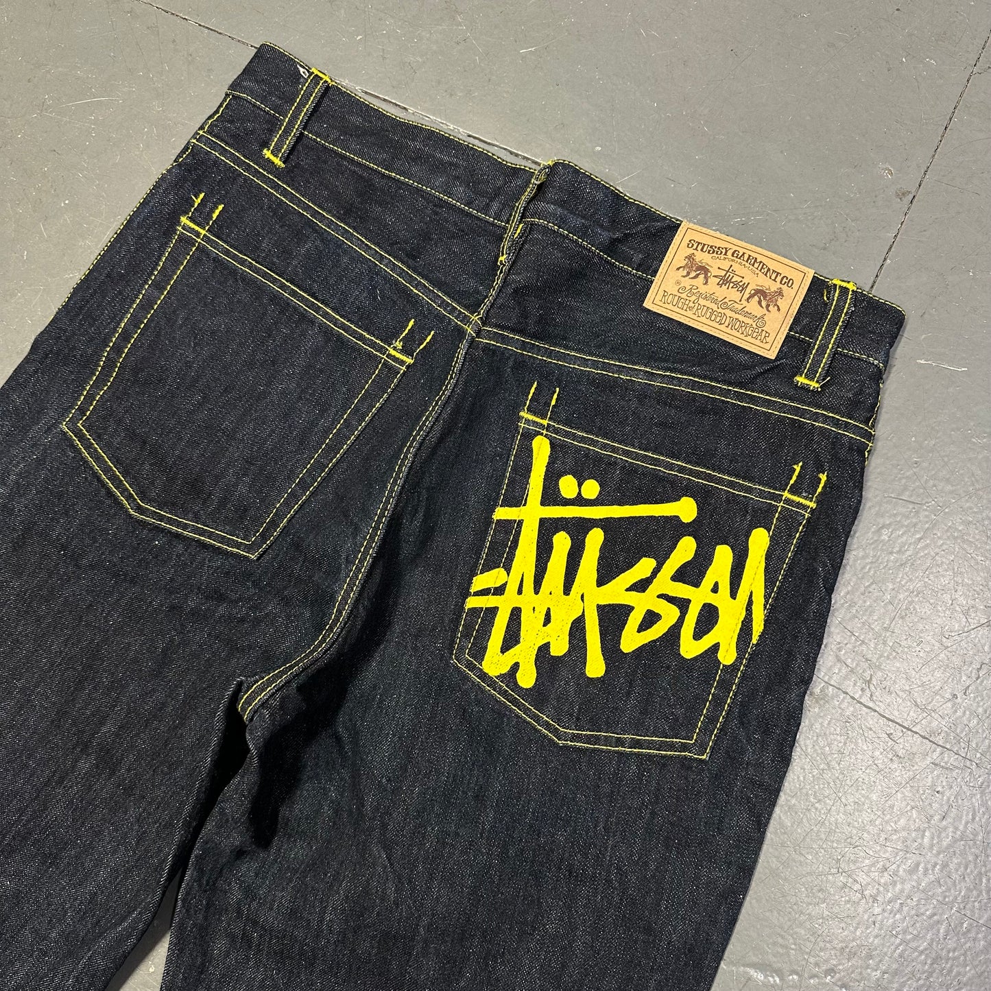 Stüssy Jorts With Yellow Print ( W32 )