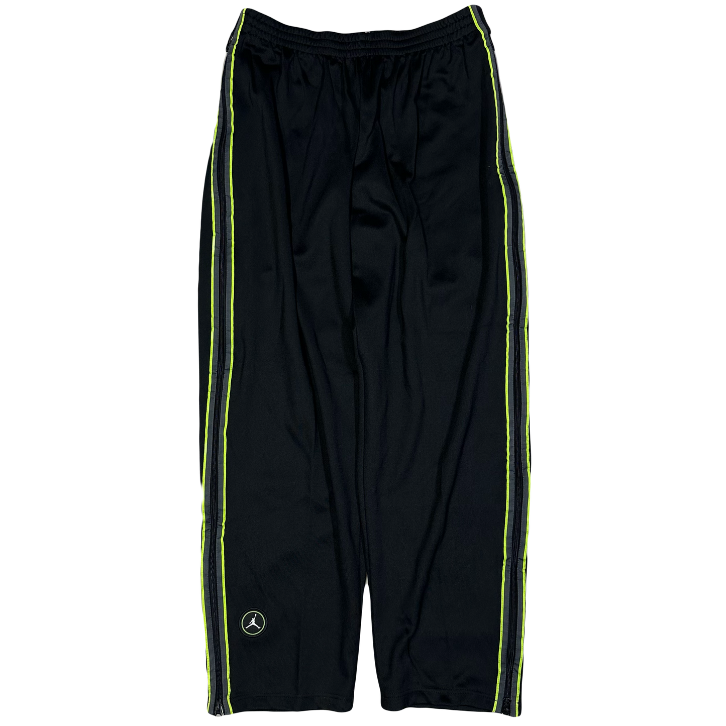 Jordan Full Zip Bottoms In Black & Green ( XL )