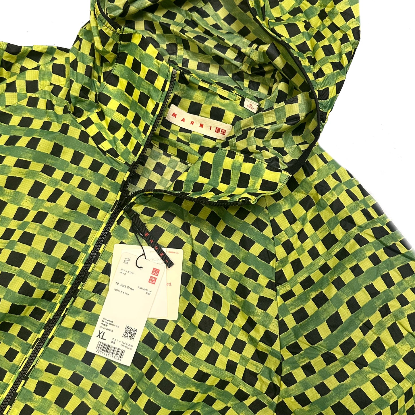 Uniqlo X Marni Check Jacket In Green ( XL ) - 1036 Emporium