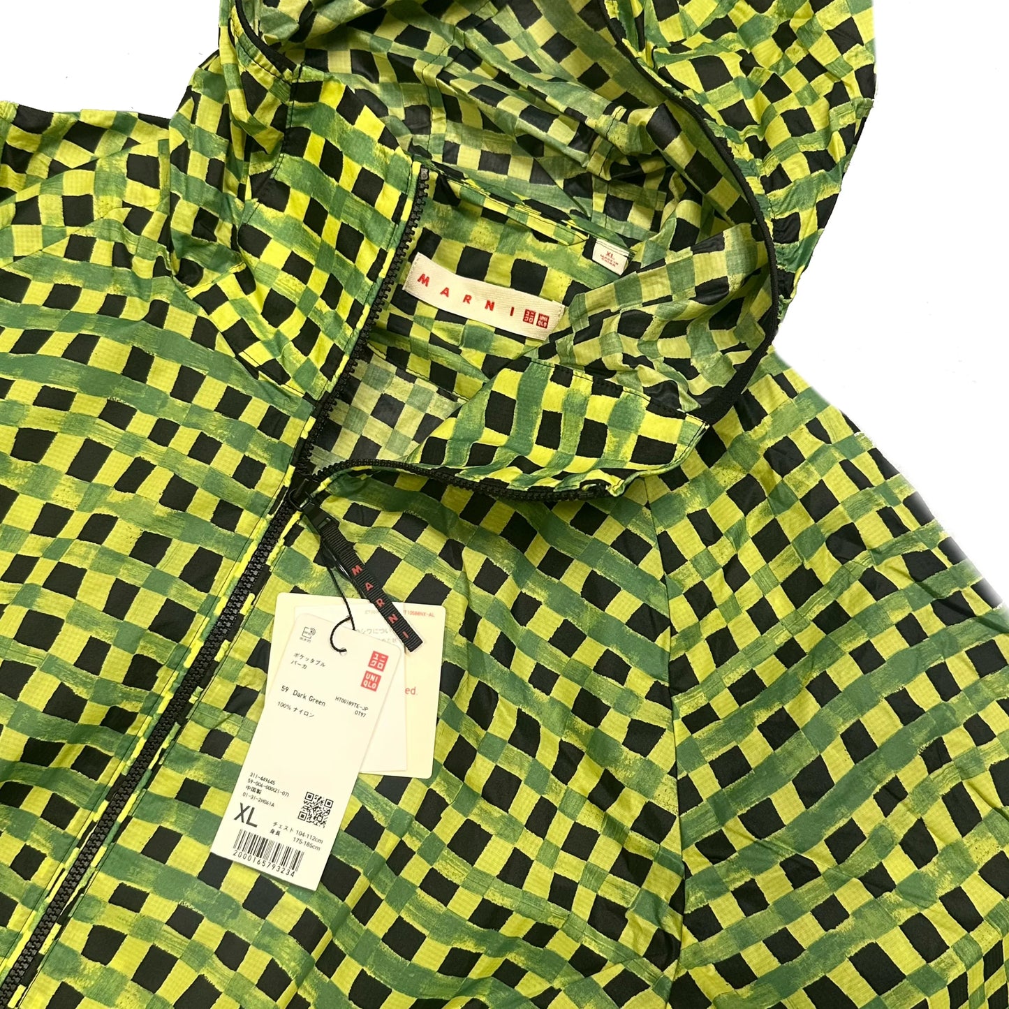 Uniqlo X Marni Check Jacket In Green ( XL ) - 1036 Emporium