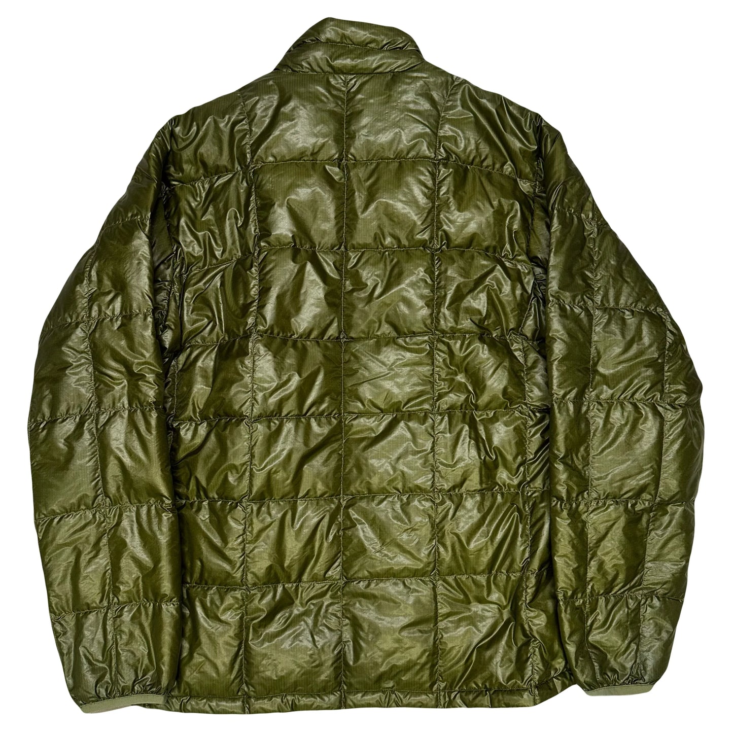 Montbell Square Stitch Puffer Jacket In Olive Green ( S )