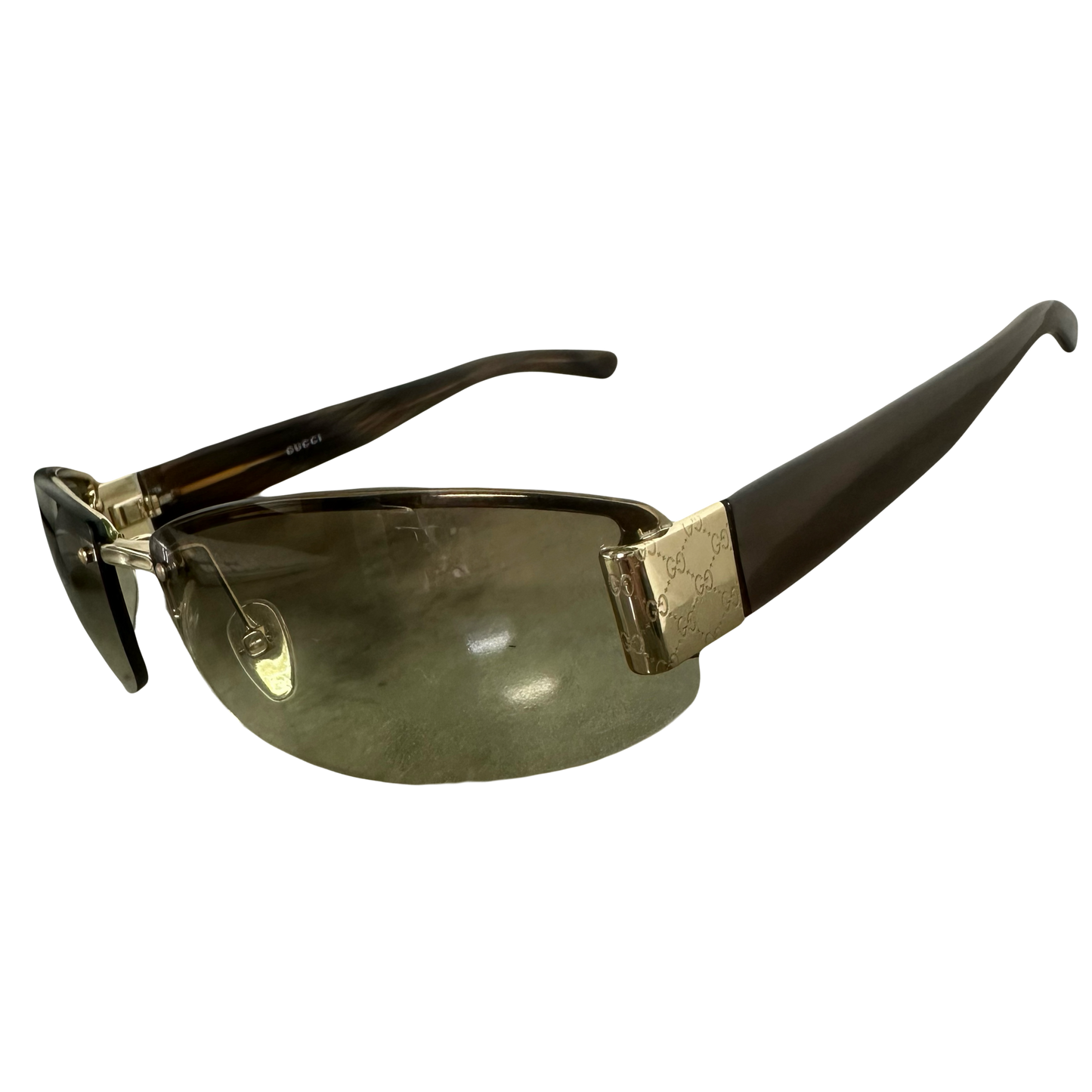 Gucci Monogram Sunglasses In Brown