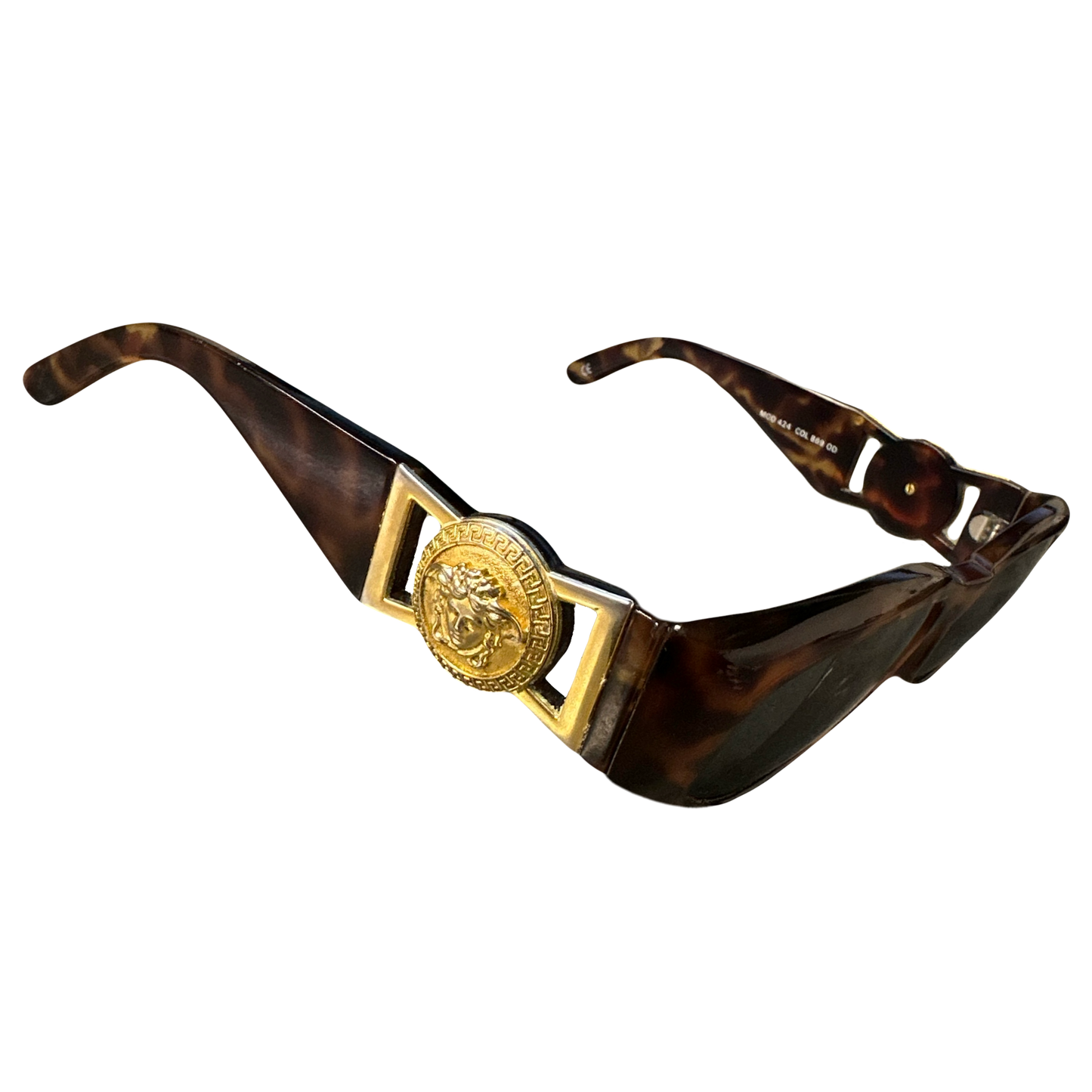 Versace 90s Medusa Head Sunglasses In Tortoise - 1036 Emporium
