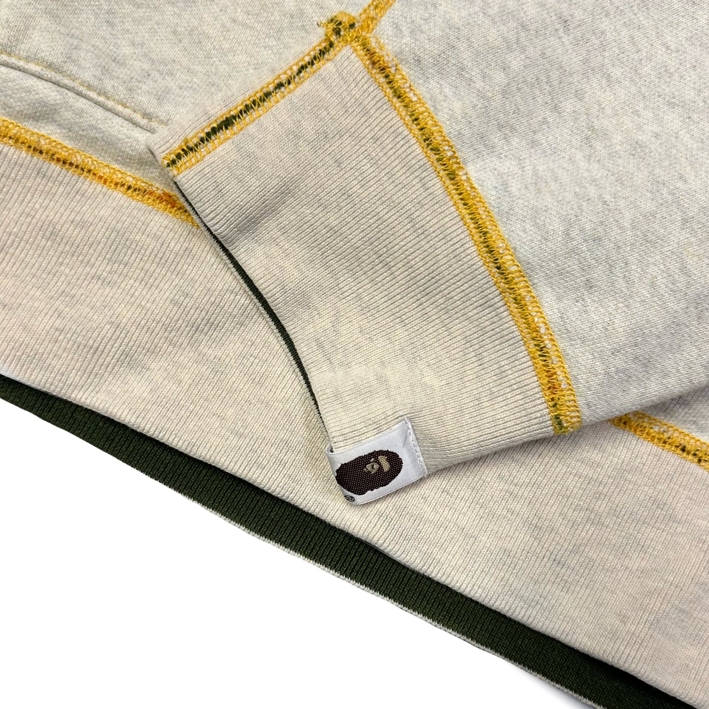 Bape Reversible Plaid Hoodie ( XL )