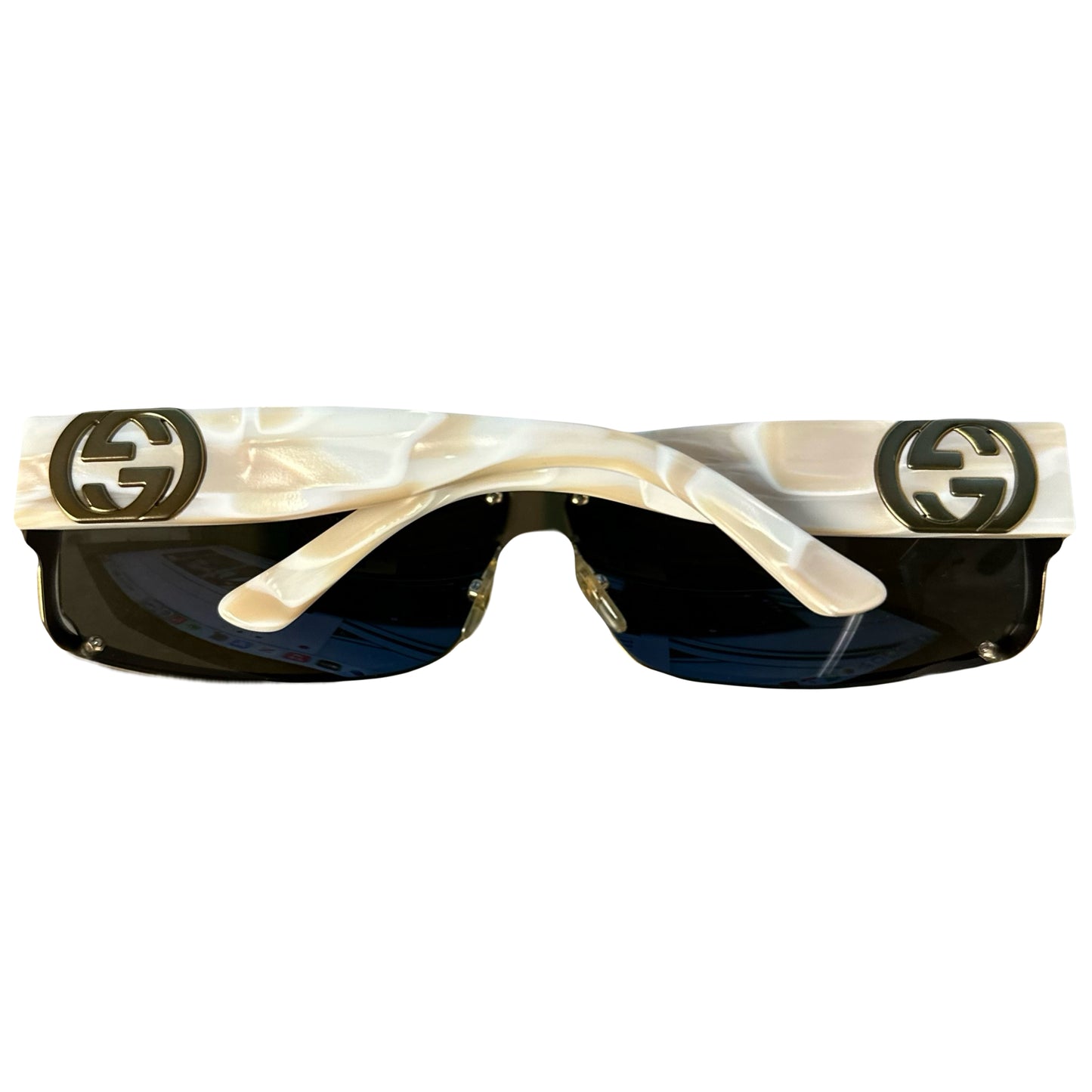 Gucci Sunglasses In Marble White & Gold - 1036 Emporium