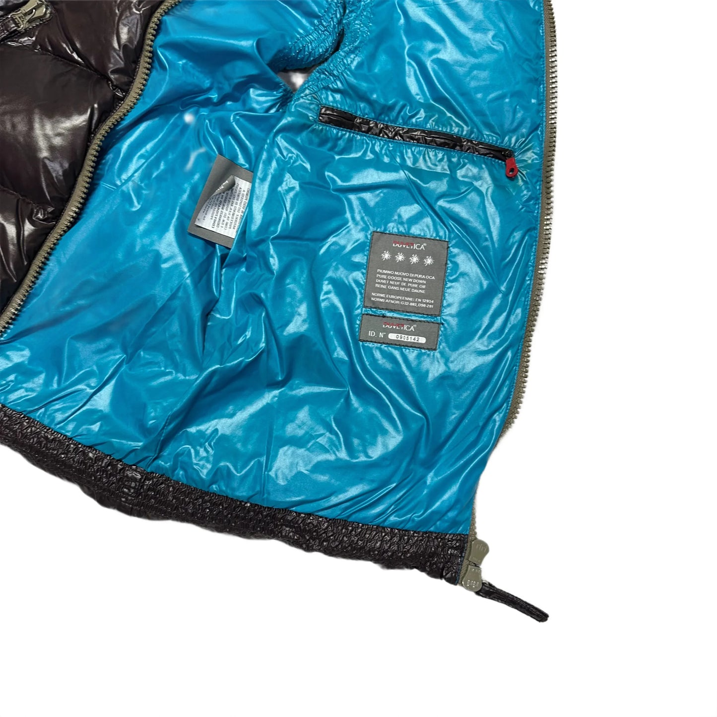 Duvetica Hooded Puffer Gilet In Brown ( L )