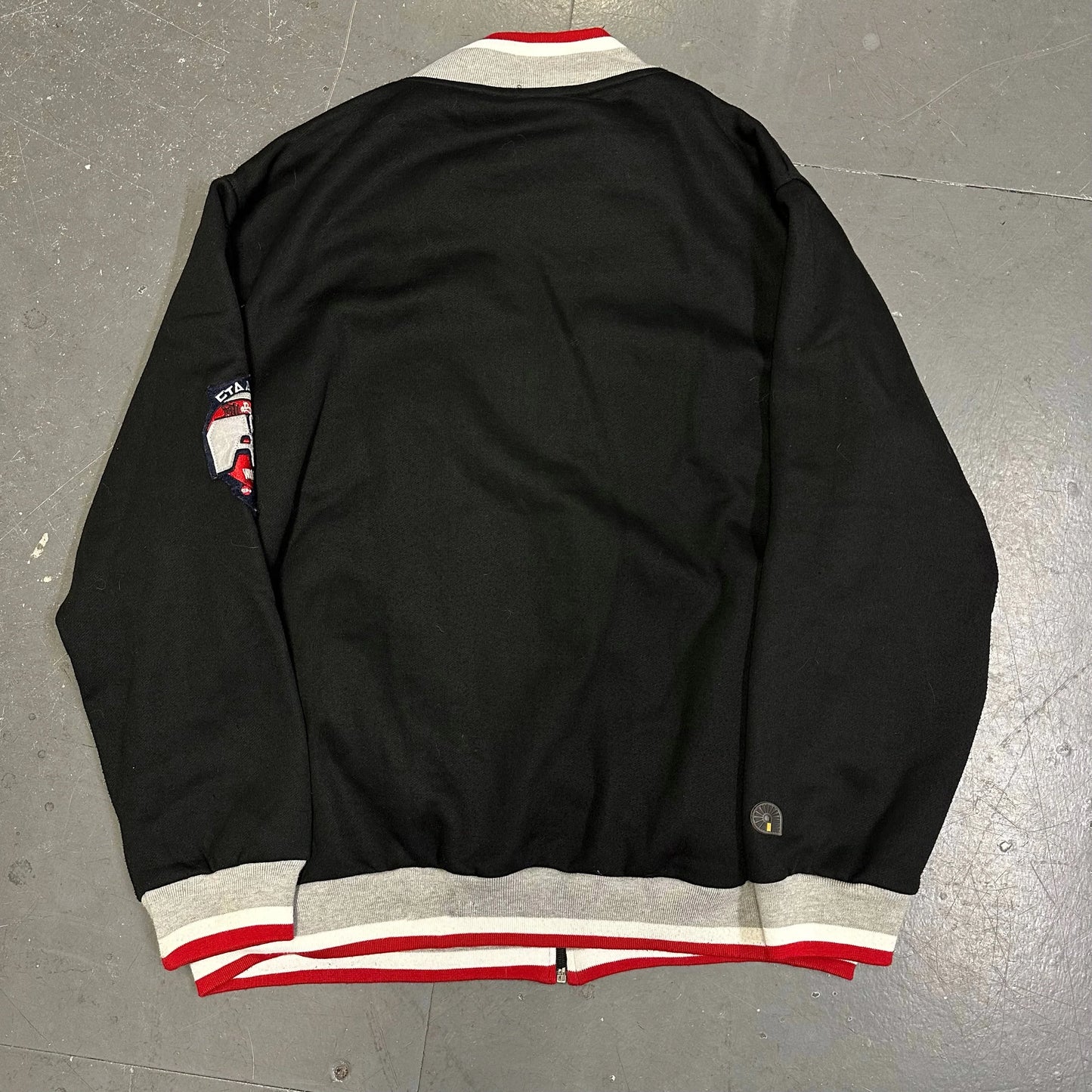 Akademiks Zip Up Sweatshirt In Black & Grey ( L ) - 1036 Emporium