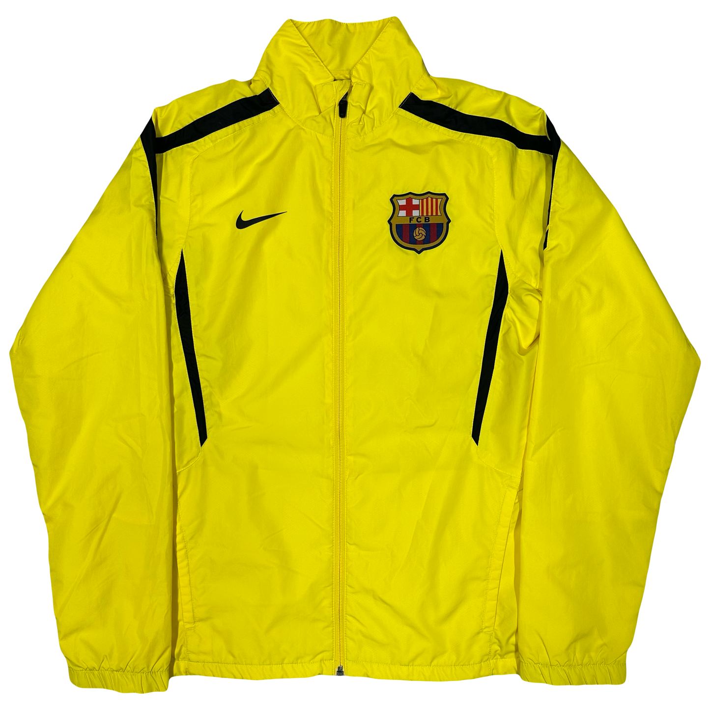 Nike 2010/11 Barcelona Tracksuit In Black & Yellow ( S )