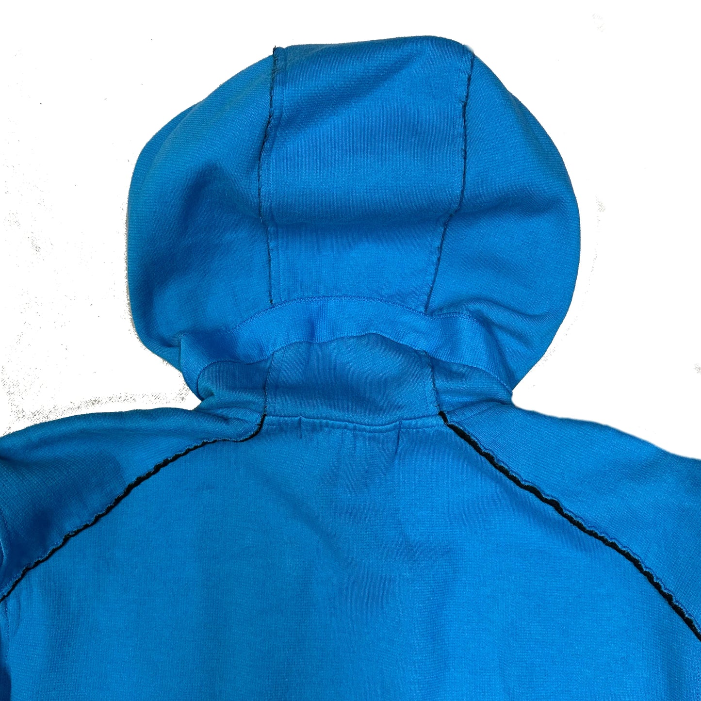 Stone Island Contrast Stitch Hoodie In Blue ( M )