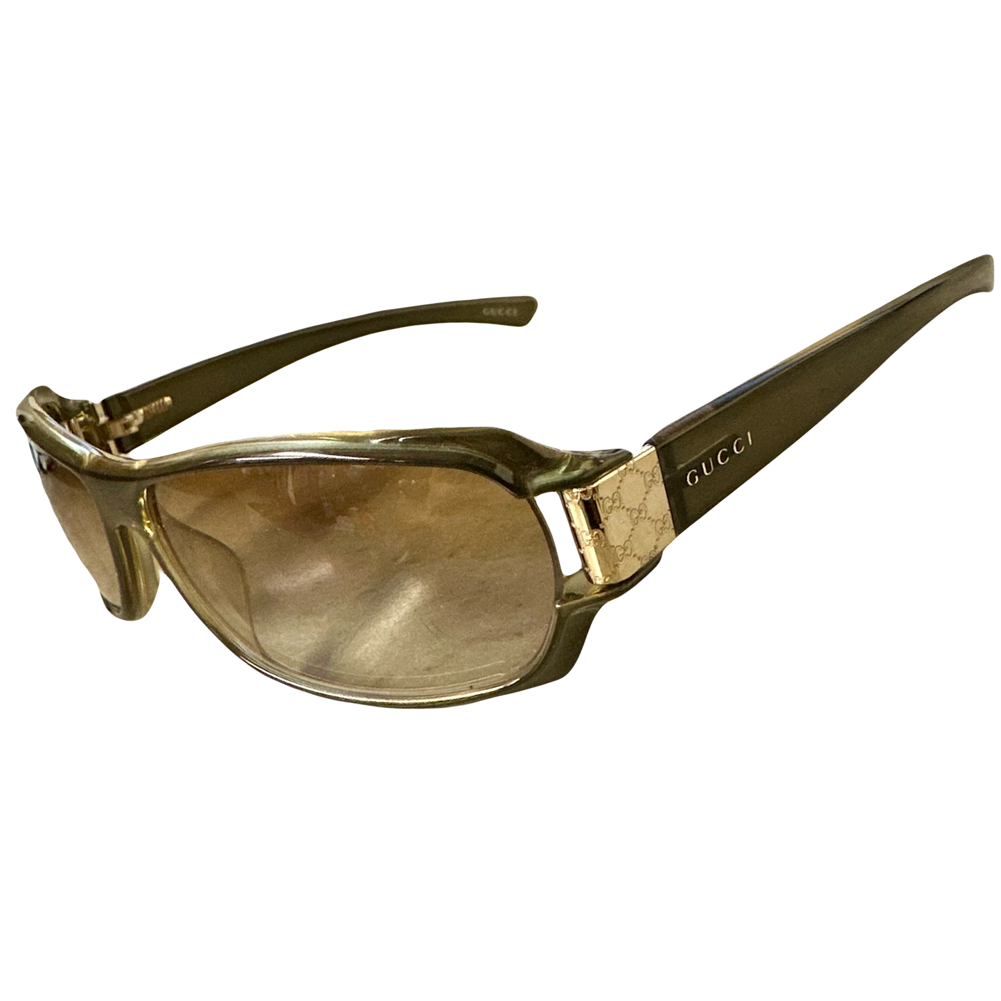 Gucci Monogram Sunglasses In Olive Green - 1036 Emporium
