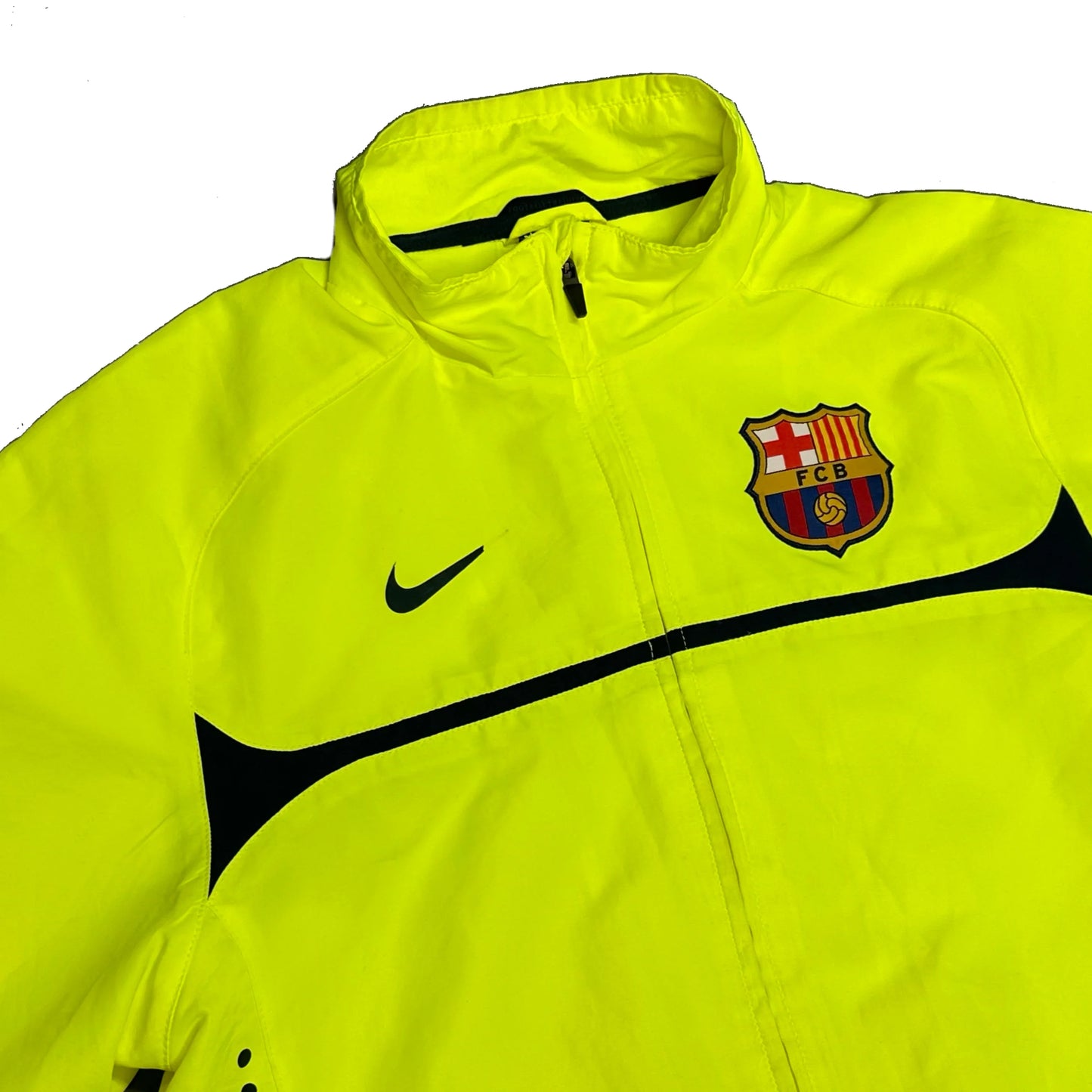 Nike Barcelona 2010/11 Tracksuit Top In Neon ( L ) - 1036 Emporium