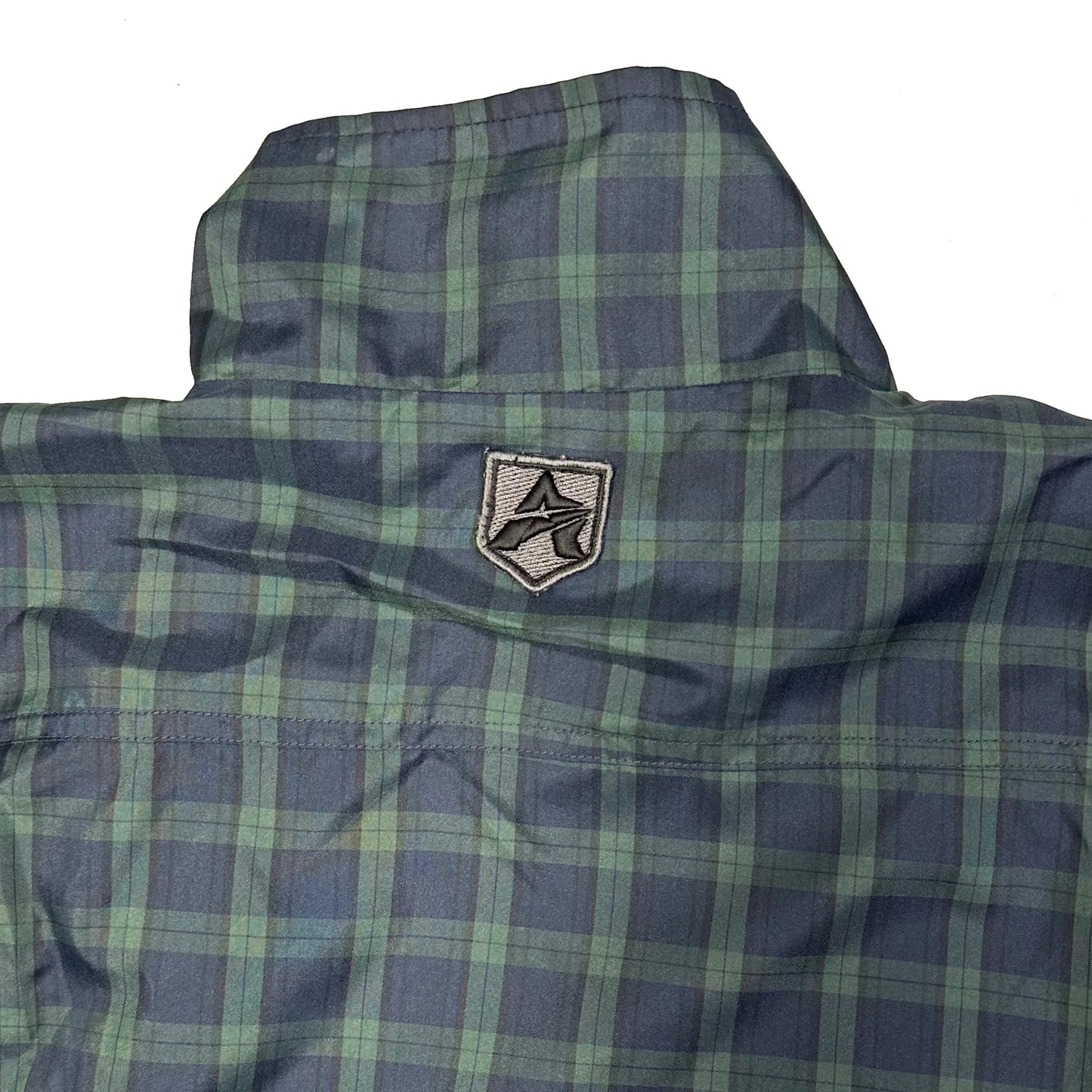 Avirex Plaid Nylon Jacket In Green ( L ) - 1036 Emporium