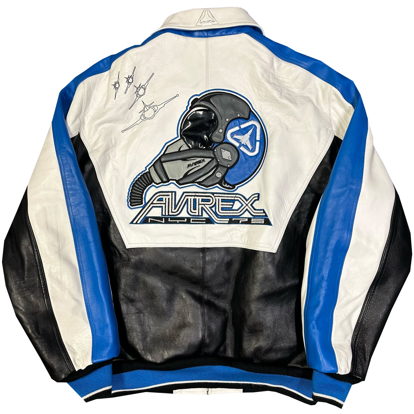 ARCHIVE Avirex Fighter Jet Leather Jacket ( XXL ) - 1036 Emporium