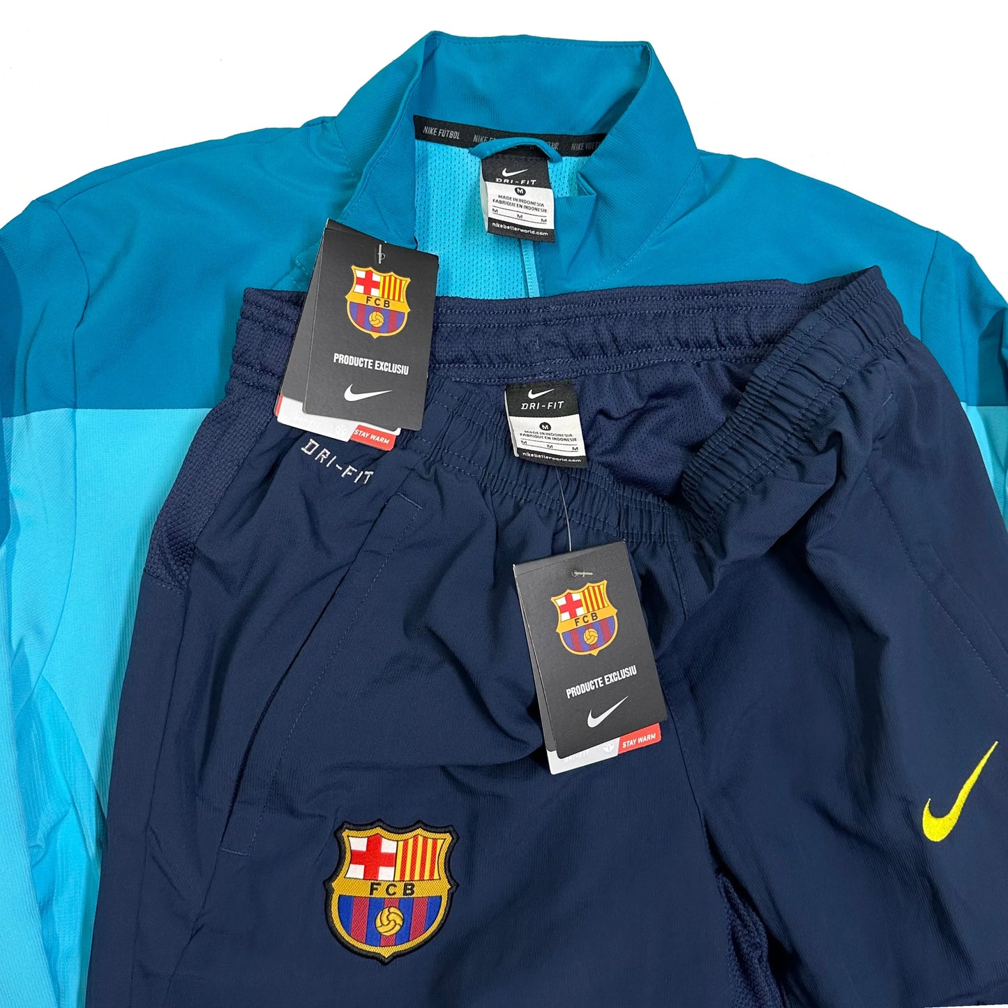 Nike Barcelona 2013/14 Tracksuit In Blue & Navy ( M ) - 1036 Emporium