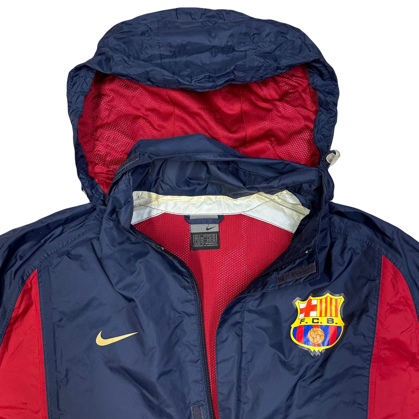 Nike Barcelona 2002 Tracksuit Top With Foldable Hood ( L ) - 1036 Emporium