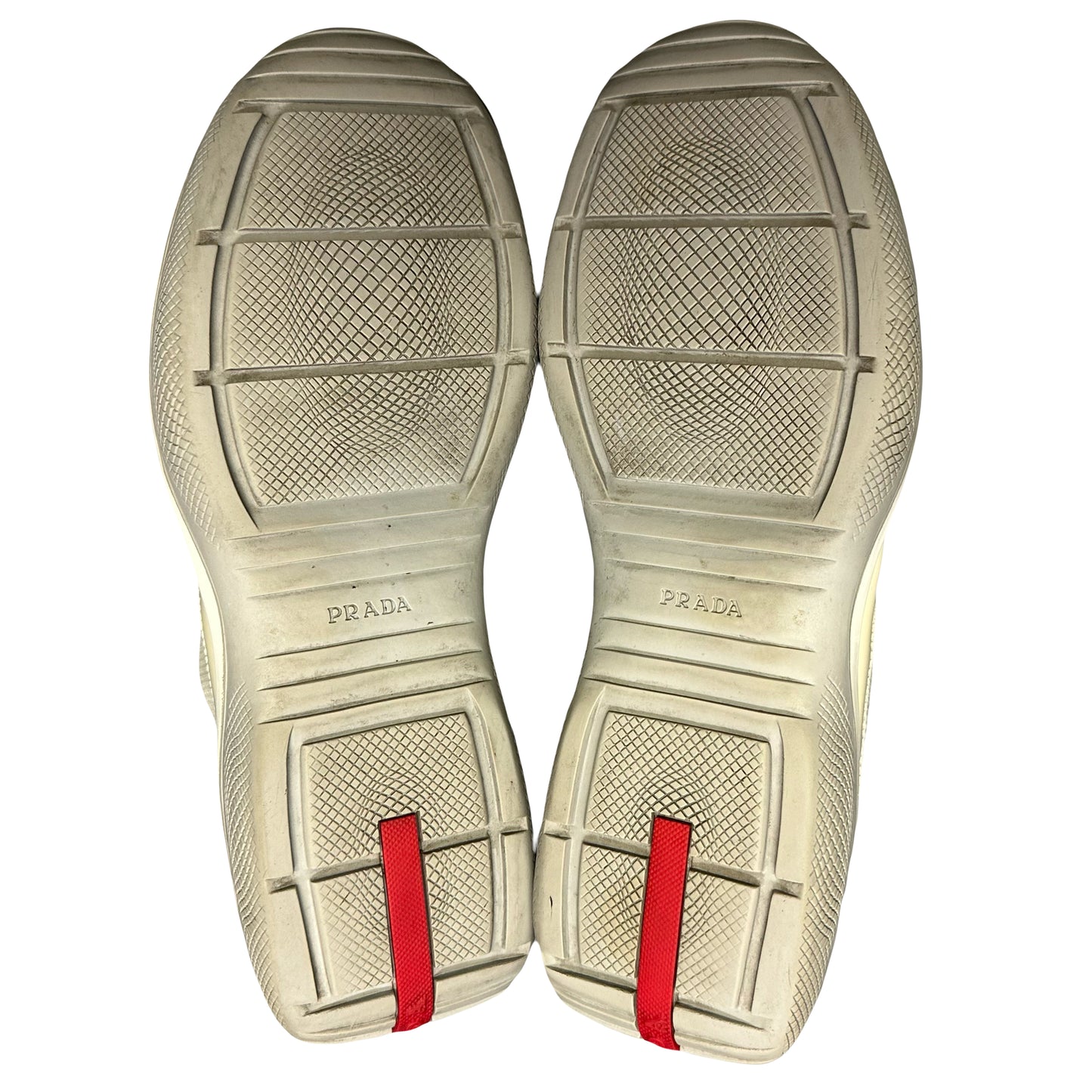 Prada America’s Cup Sneakers In Cream ( 8UK / 9US ) - 1036 Emporium