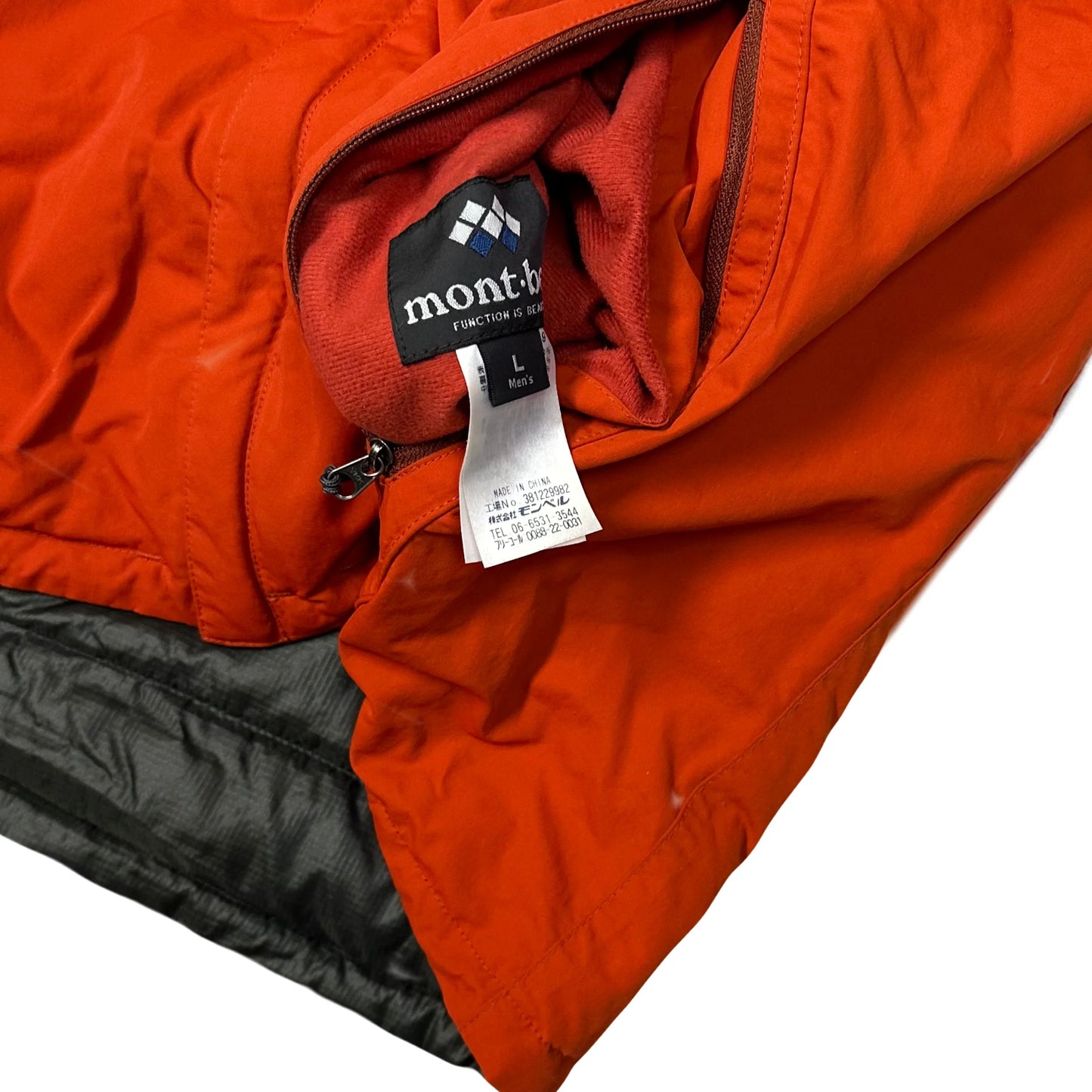 Montbell Reversible Puffer Jacket In Black & Orange ( L ) - 1036 Emporium
