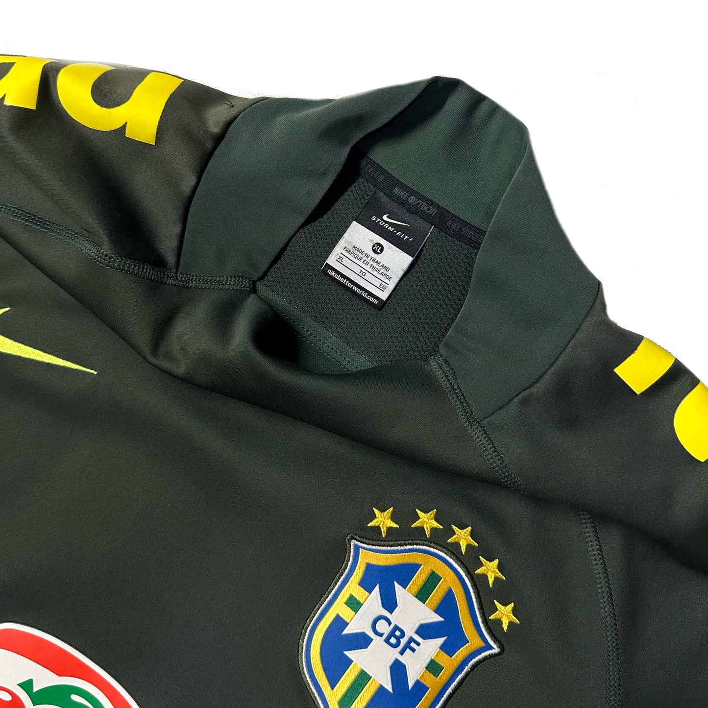 Nike Brazil 2014/15 Training Sweatshirt In Green ( XL ) - 1036 Emporium