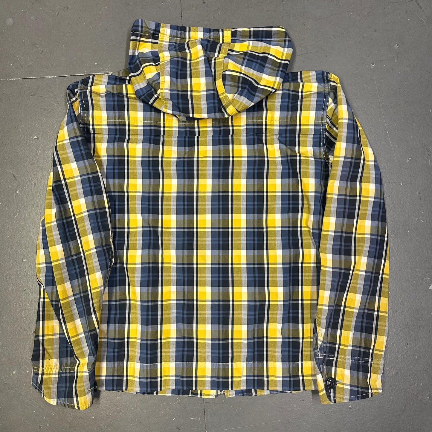 Uniqlo Japan Plaid Jacket In Yellow & Navy ( L ) - 1036 Emporium