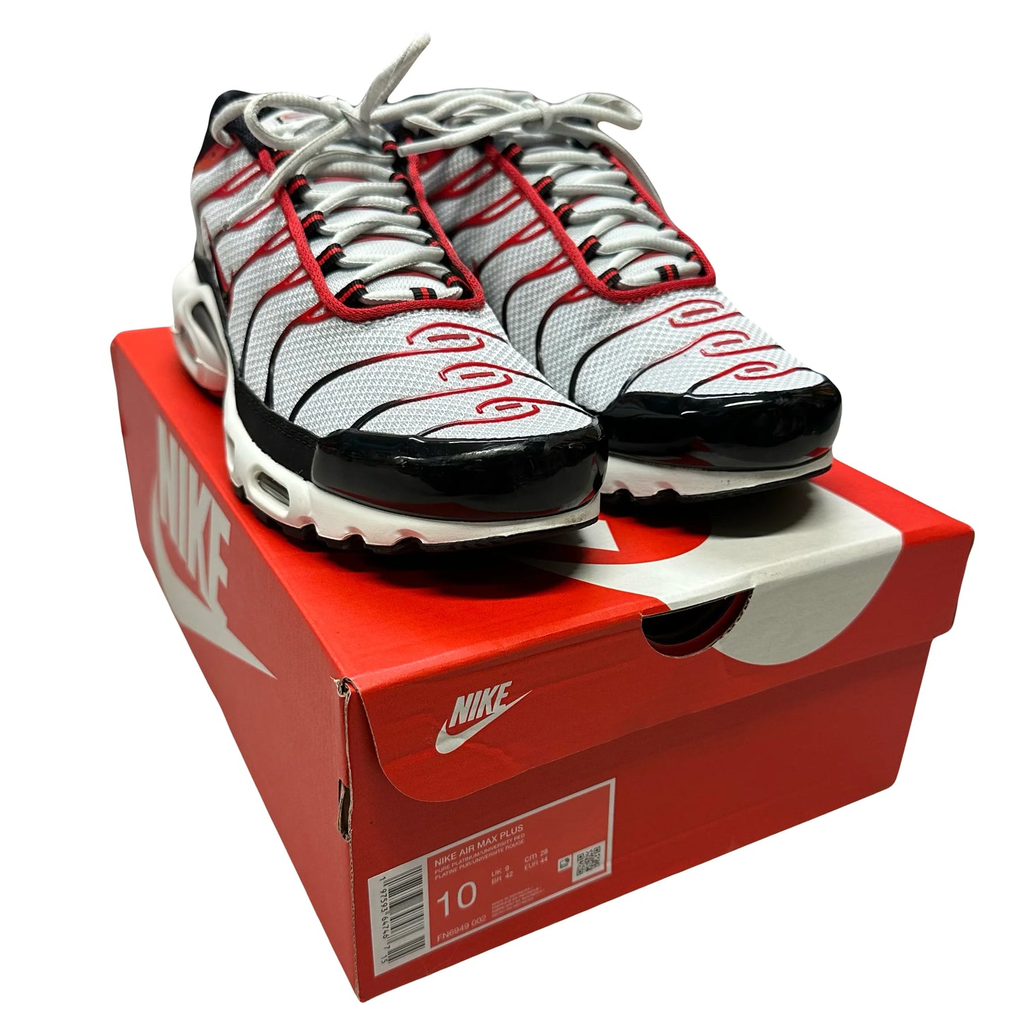 Nike TN In White & Red ( 9UK / 10US ) - 1036 Emporium