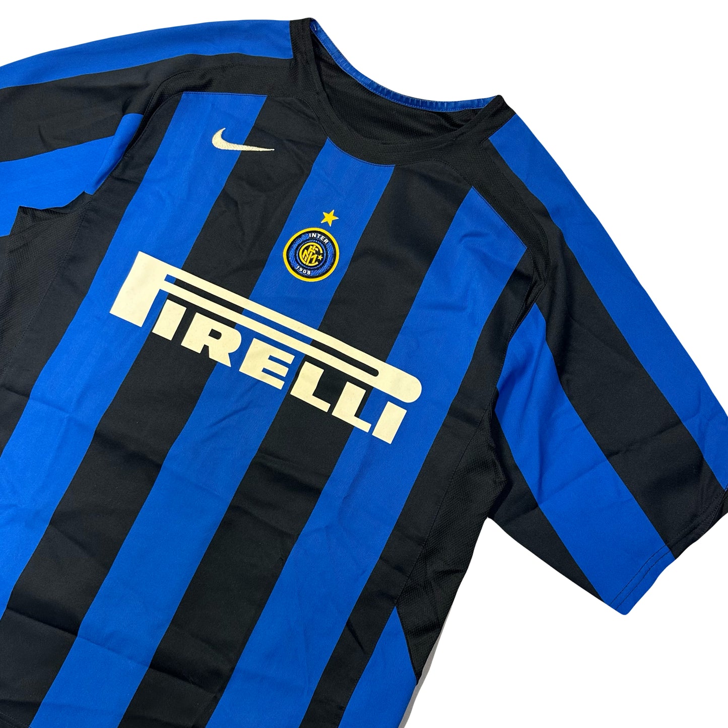 Nike Inter Milan 2004/05 Shirt In Blue & Black ( M )