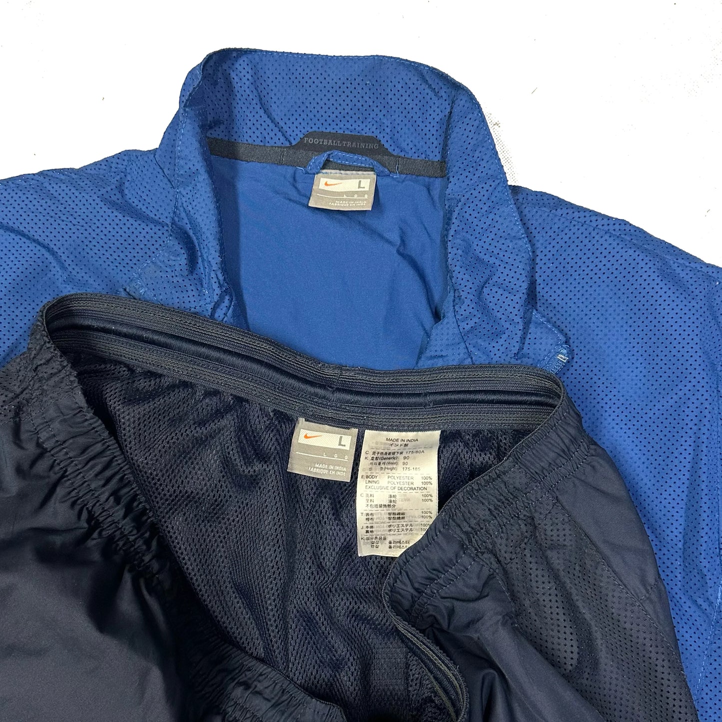 Nike Barcelona 2009/10 Tracksuit In Blue & Navy ( L ) - 1036 Emporium