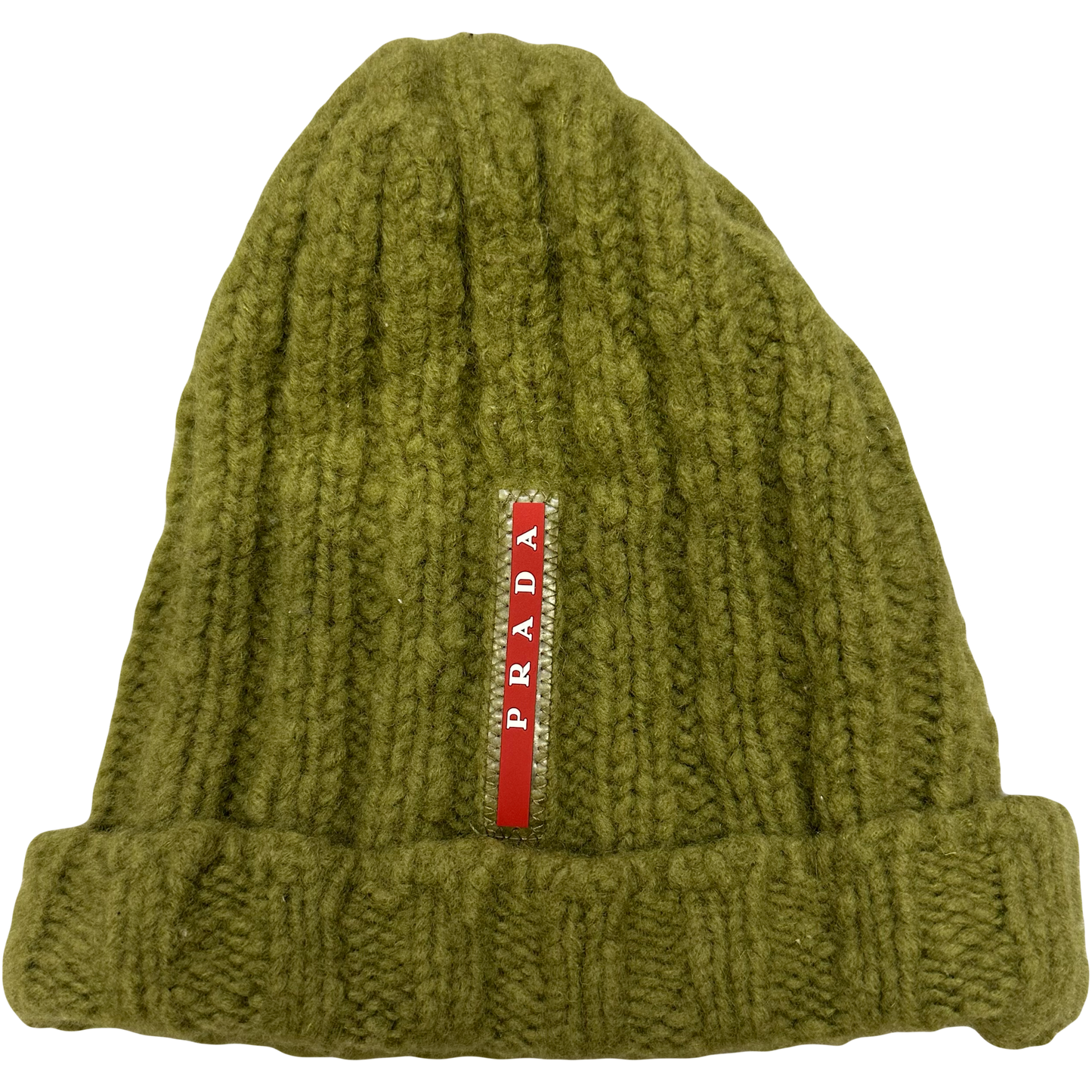 Prada Beanie In Olive Green ( OS )