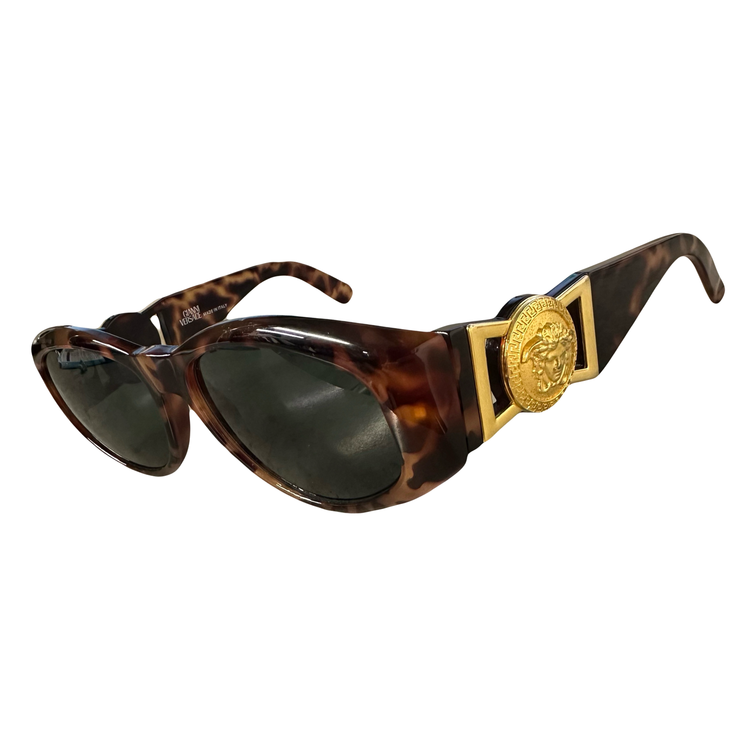 Versace 90s Medusa Head Sunglasses In Tortoise - 1036 Emporium