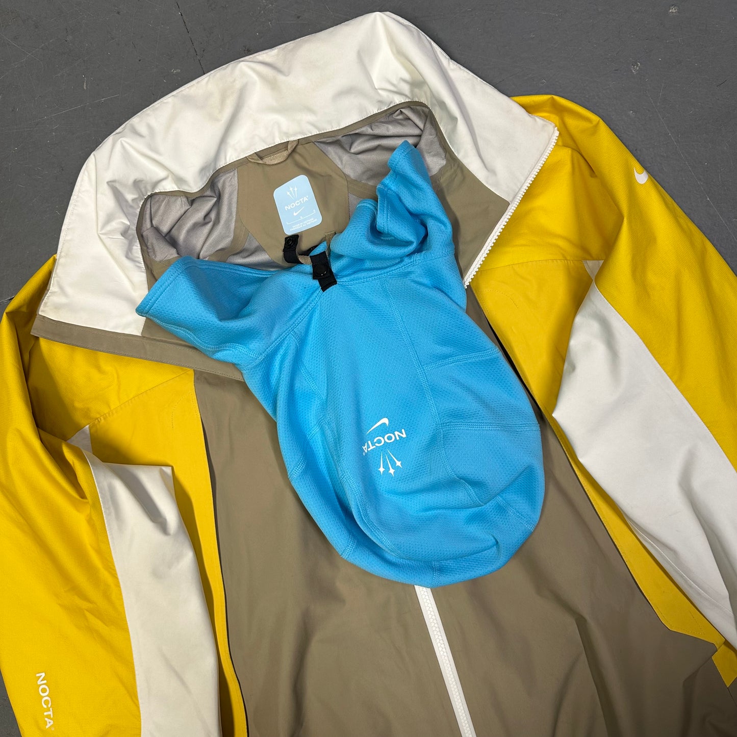Nike Nocta L’art Bala Jacket In Yellow & Beige (L)