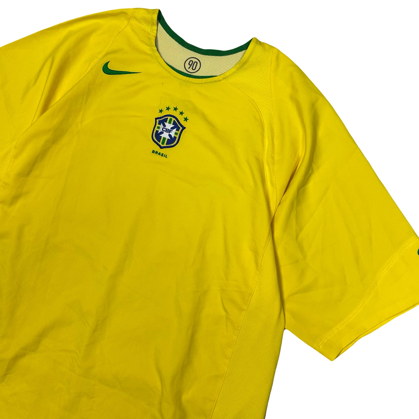 Nike Total 90 2004 Brazil Shirt In Yellow ( L ) - 1036 Emporium
