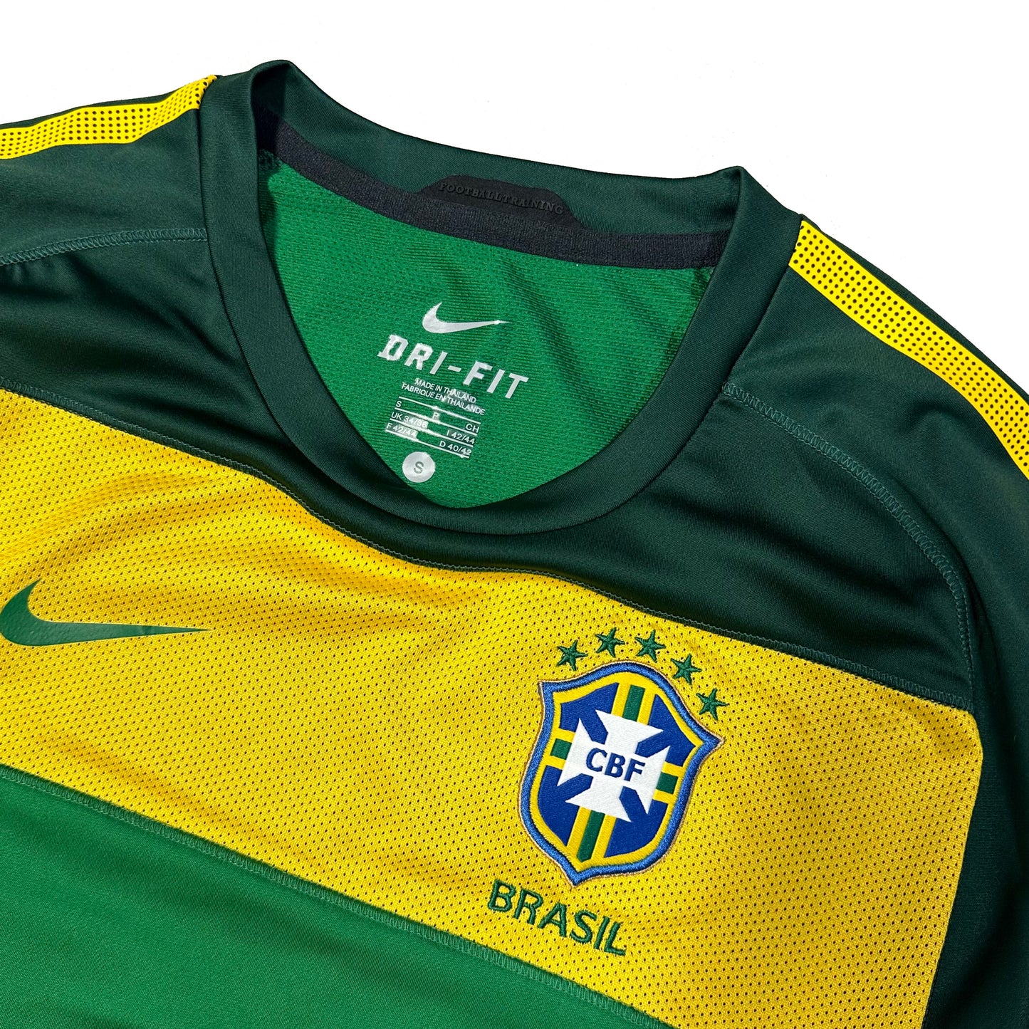 Nike 2010 Brazil Training Shirt In Green ( S ) - 1036 Emporium