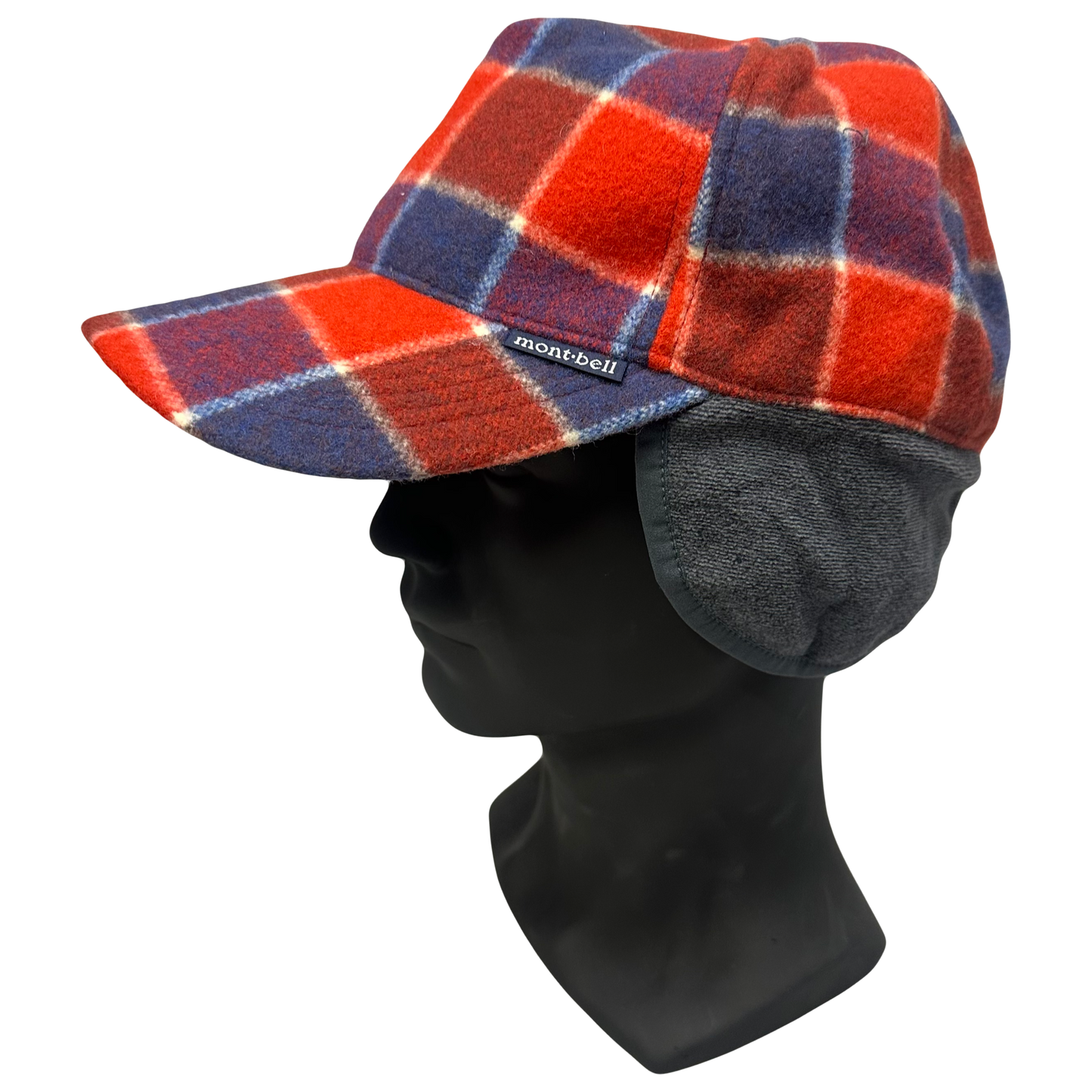 Montbell Wool Check Cap In Red ( M/L ) - 1036 Emporium