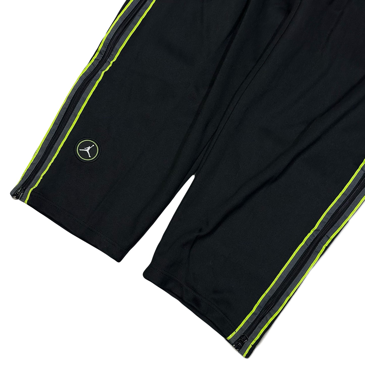 Jordan Full Zip Bottoms In Black & Green ( XL )
