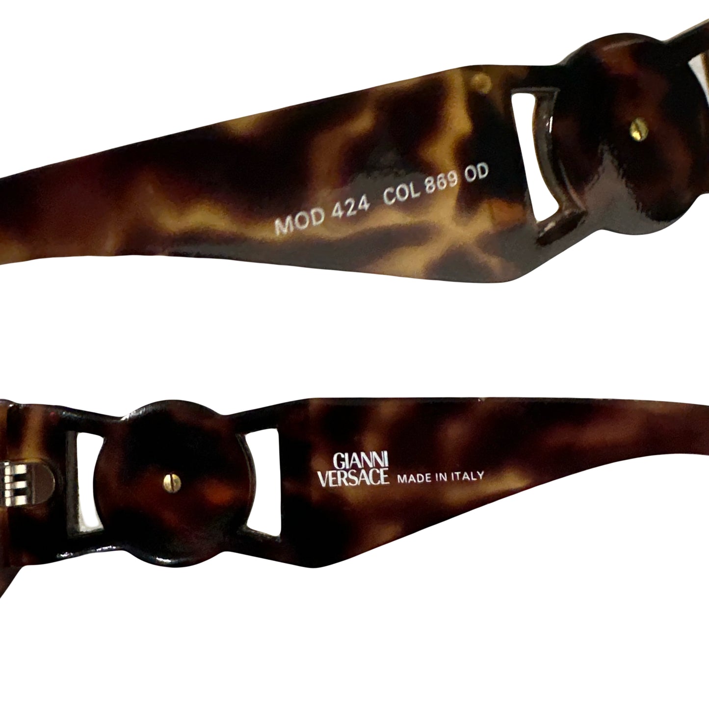 Versace 90s Medusa Head Sunglasses In Tortoise - 1036 Emporium