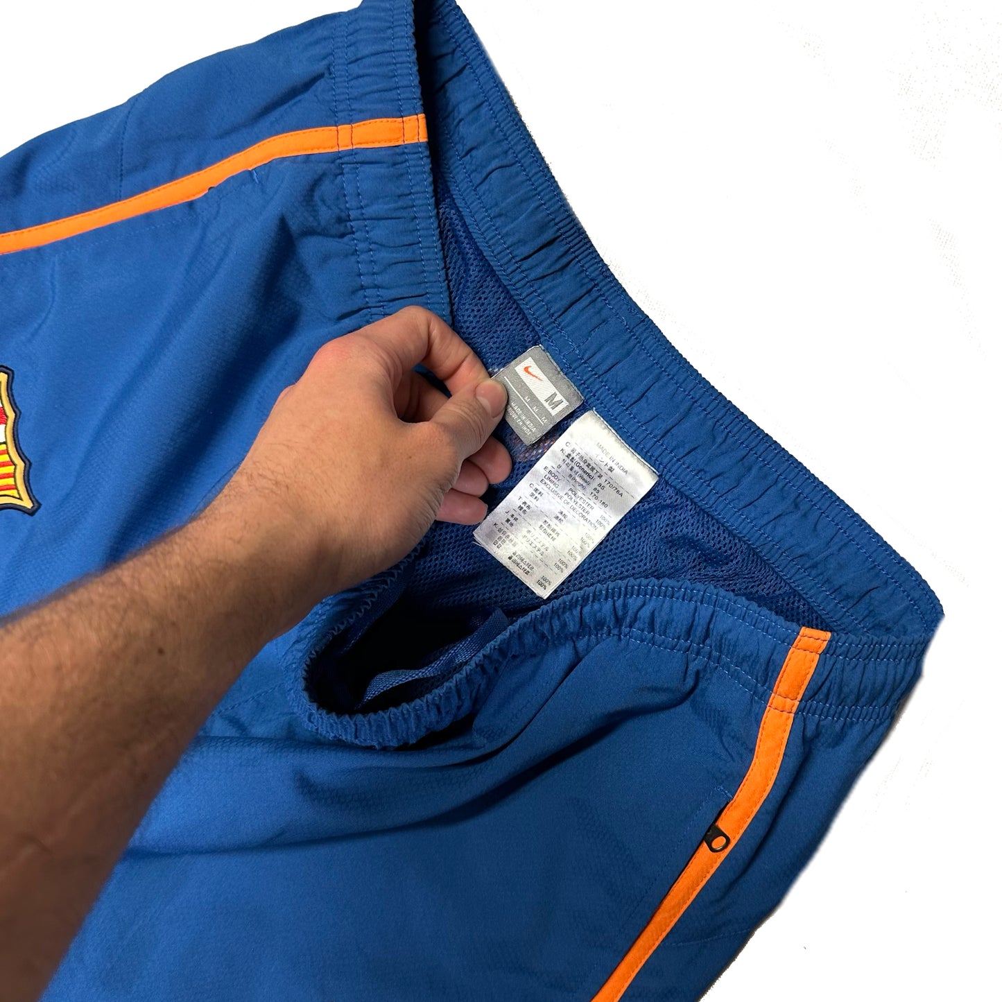 Nike T90 Barcelona 2005/06 Tracksuit In Blue & Orange ( M )