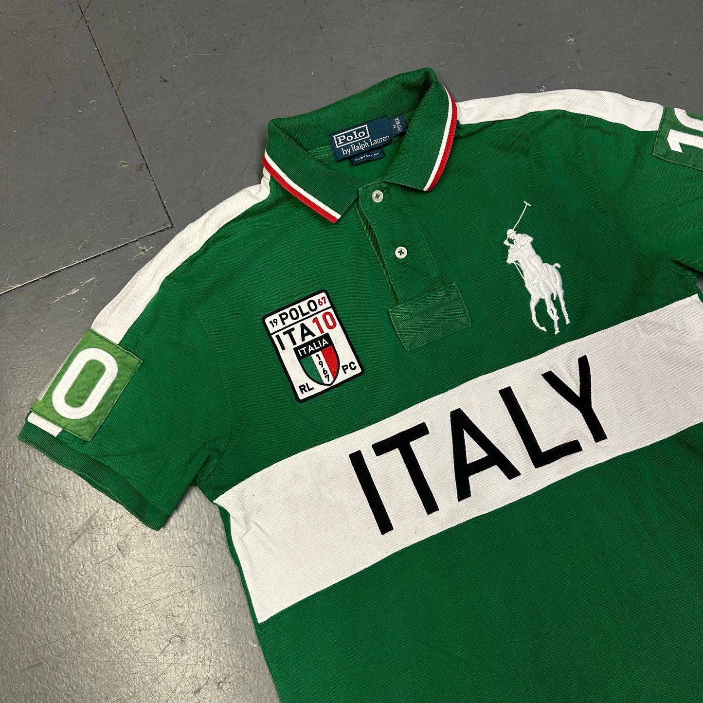 Ralph Lauren Italy Polo In Green ( M )