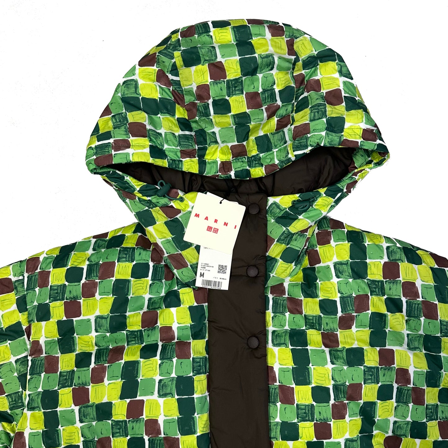 Uniqlo X Marni Check Puffer Jacket In Green ( S ) - 1036 Emporium