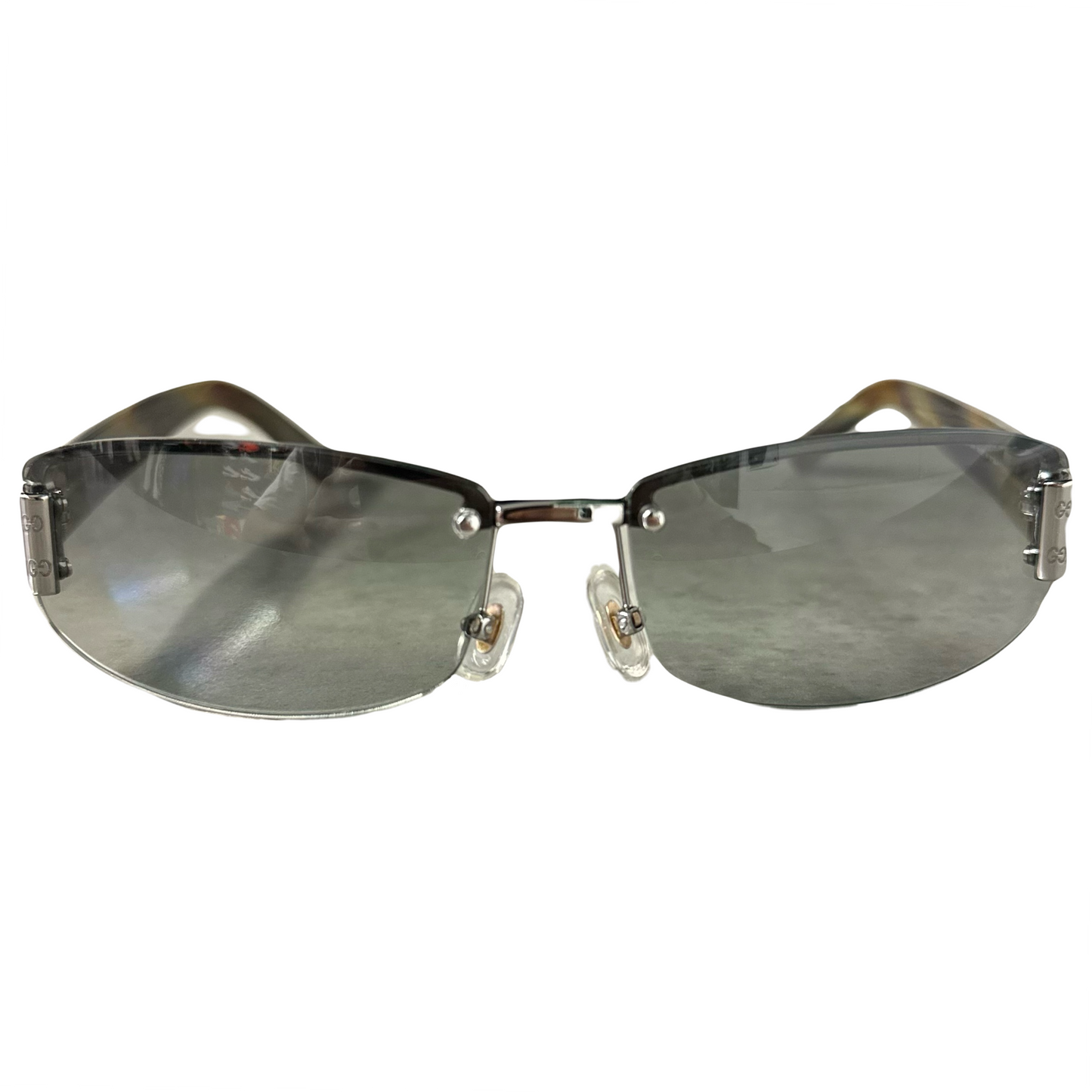 Gucci Monogram Sunglasses In Olive Green