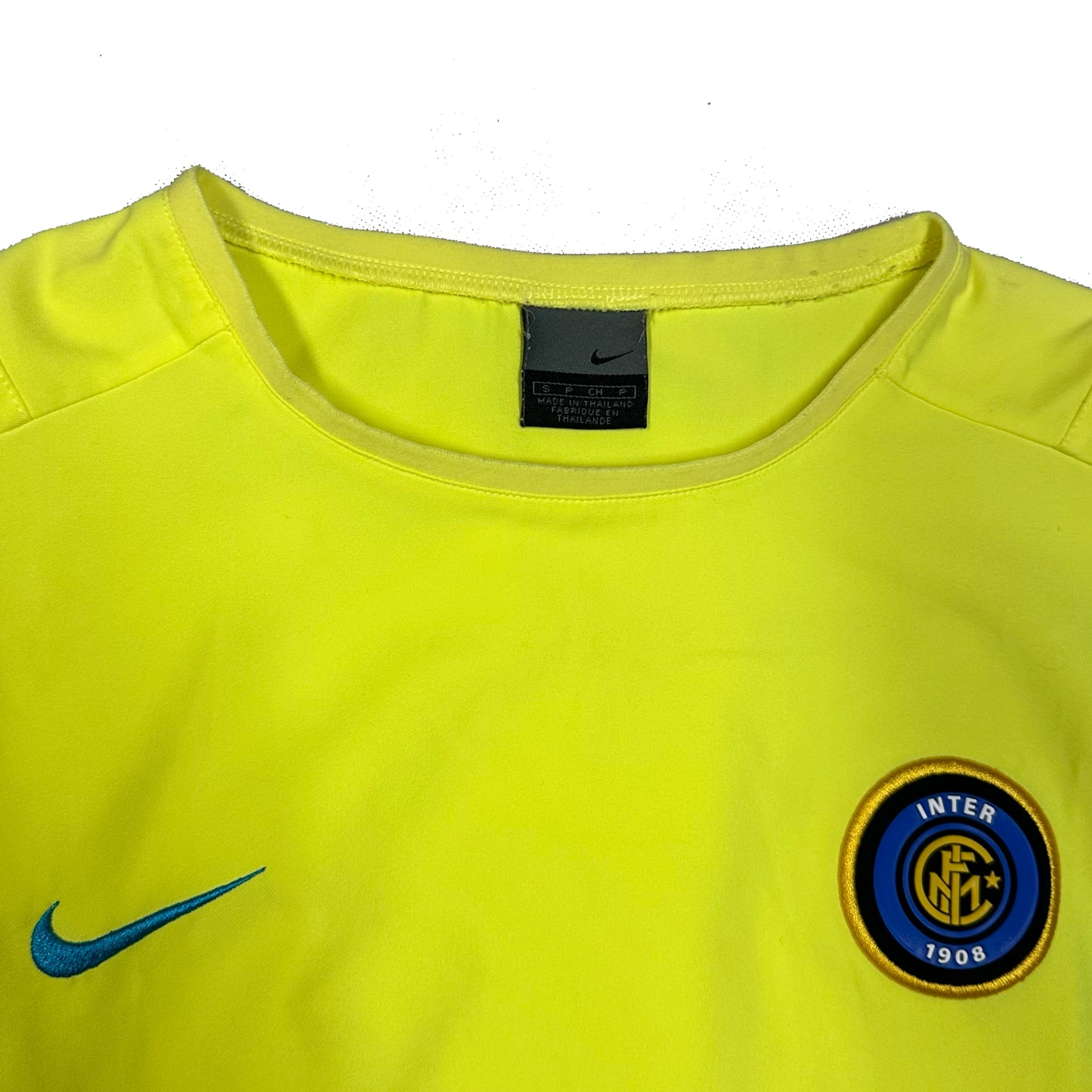 Nike Inter Milan 2002 Shirt In Neon ( S )