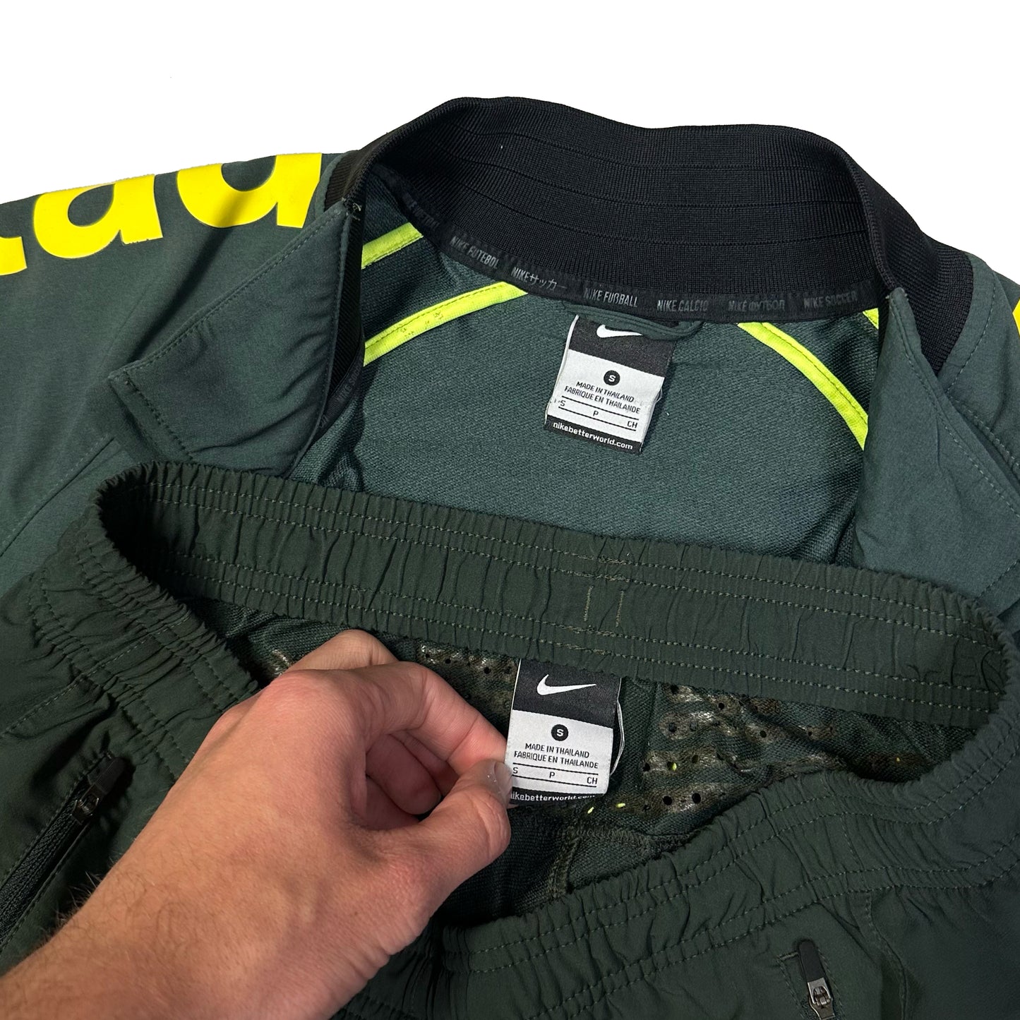Nike Brazil 2015/16 Tracksuit In Green ( S ) - 1036 Emporium