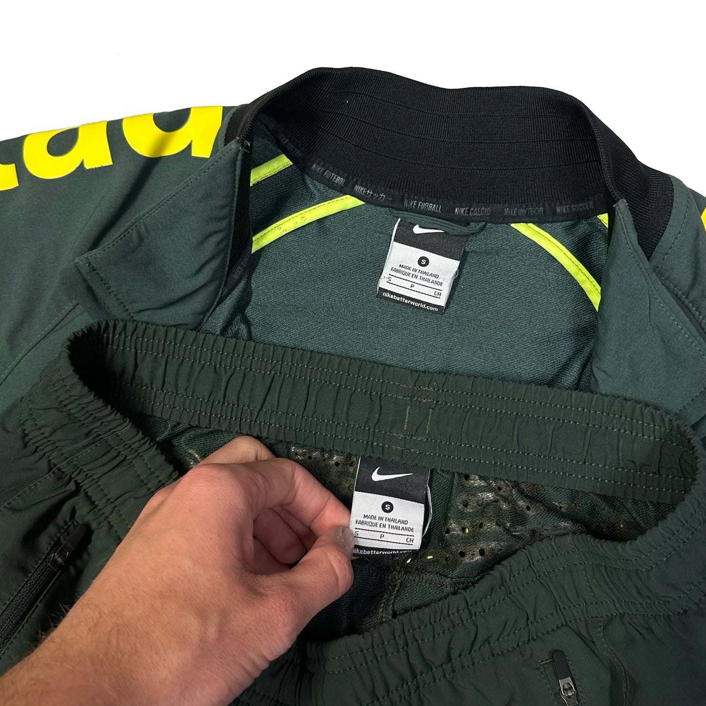 Nike Brazil 2015/16 Tracksuit In Green ( S ) - 1036 Emporium