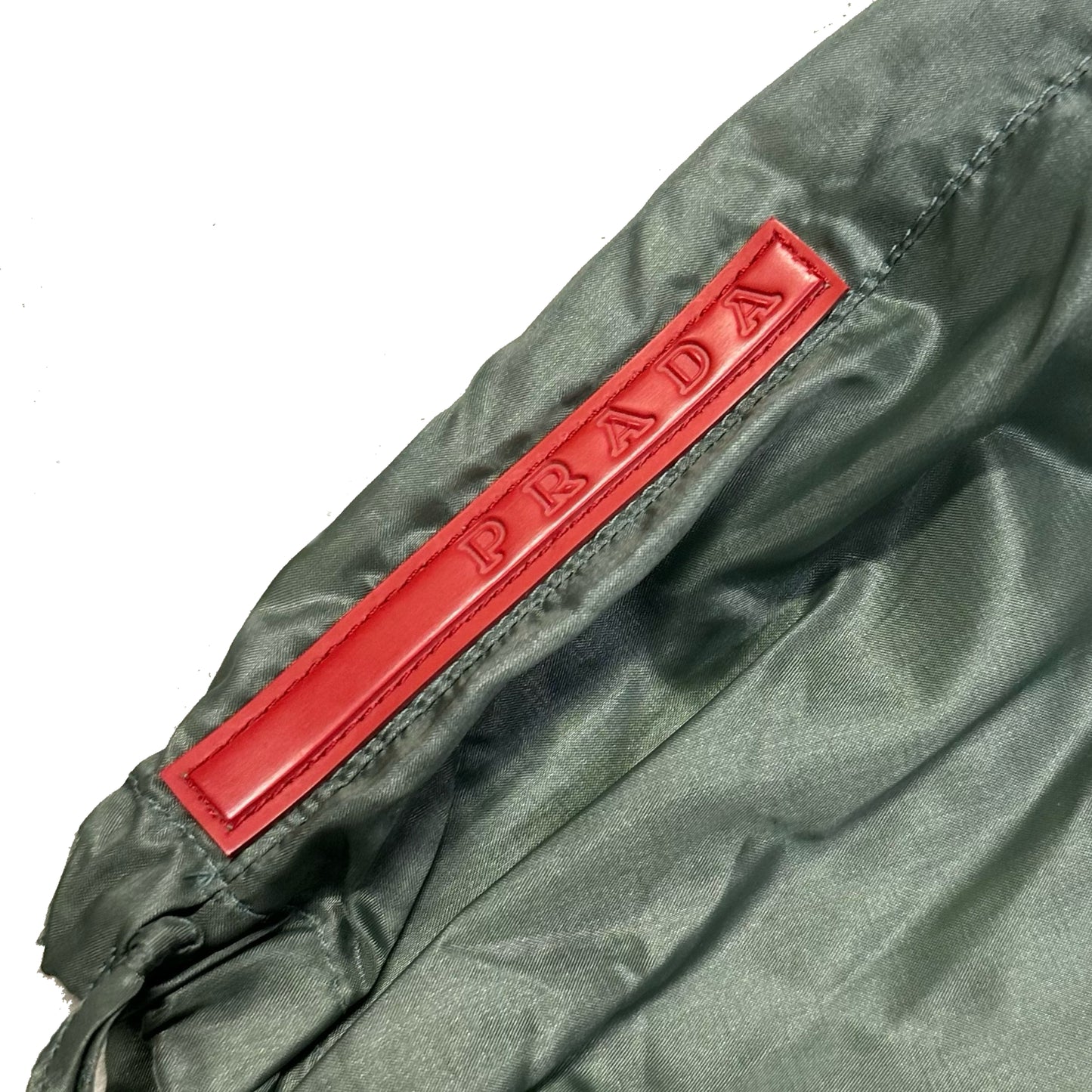 Prada Lightweight Bottoms In Olive Green ( S / 42 )