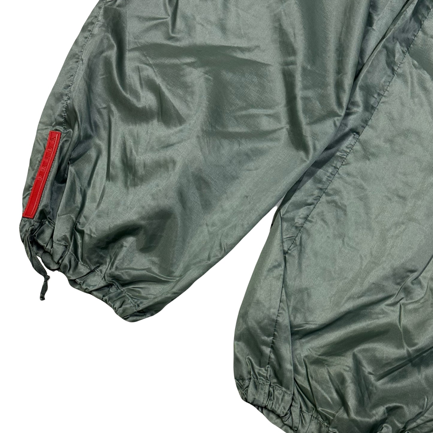 Prada Lightweight Bottoms In Olive Green ( S / 42 )