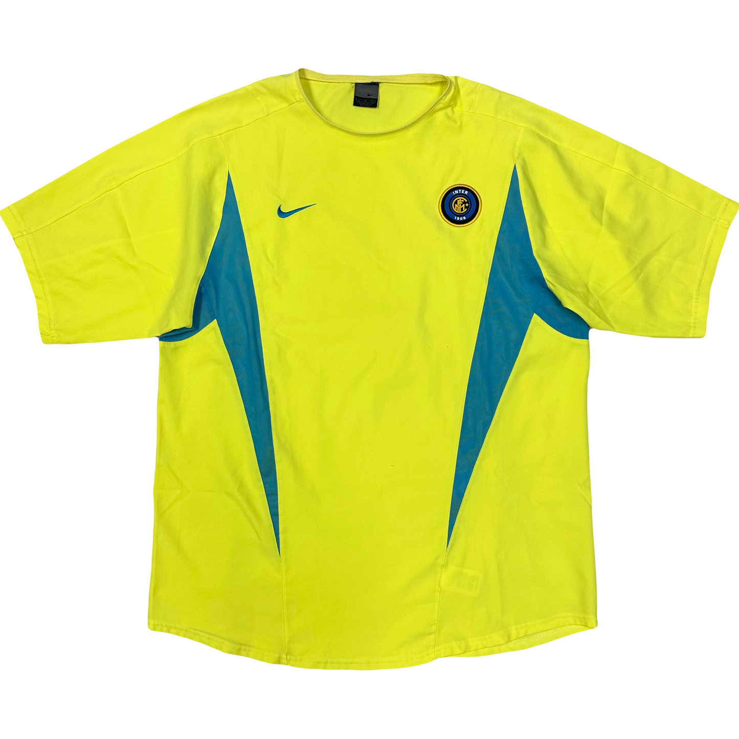 Nike Inter Milan 2002 Shirt In Neon ( S )