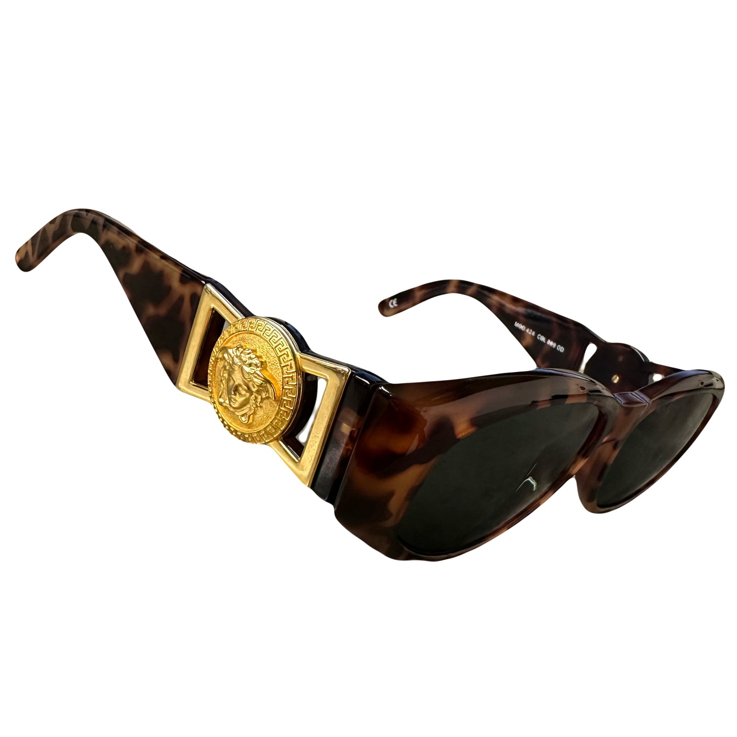 Versace 90s Medusa Head Sunglasses In Tortoise - 1036 Emporium
