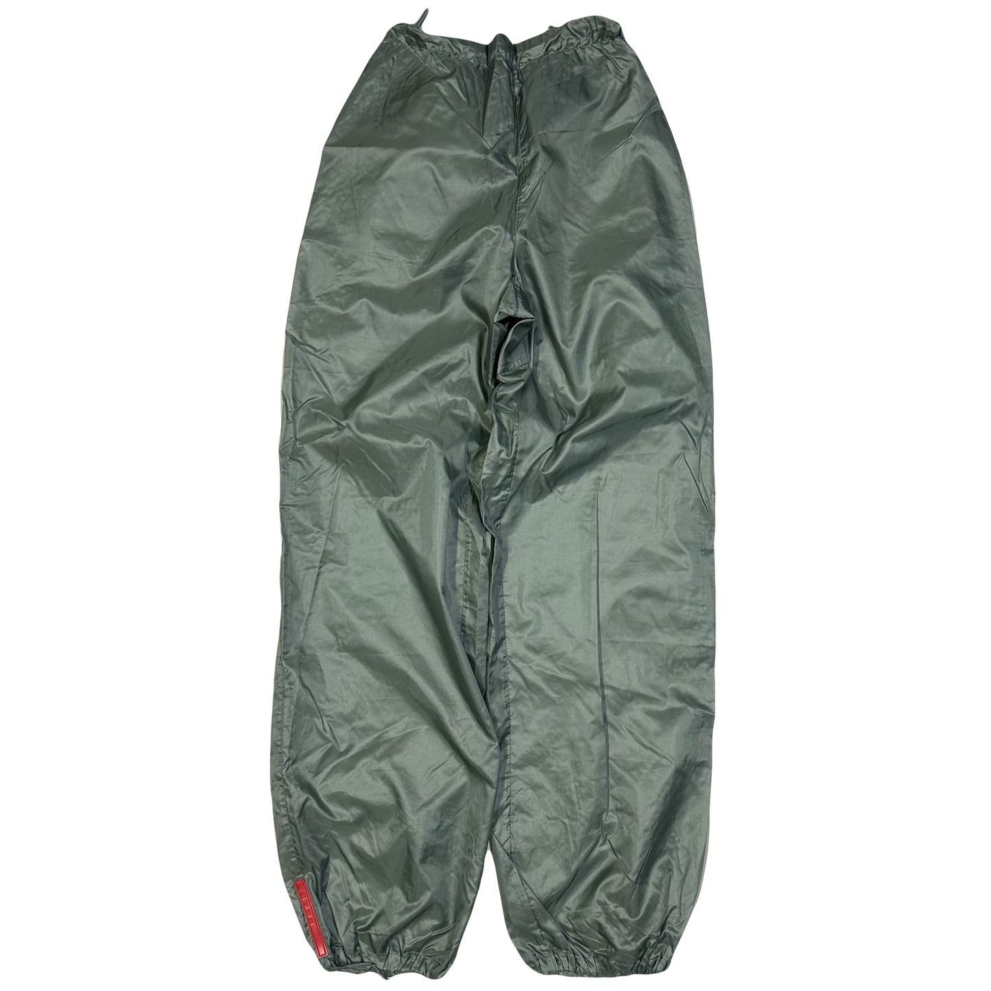 Prada Lightweight Bottoms In Olive Green ( S / 42 )